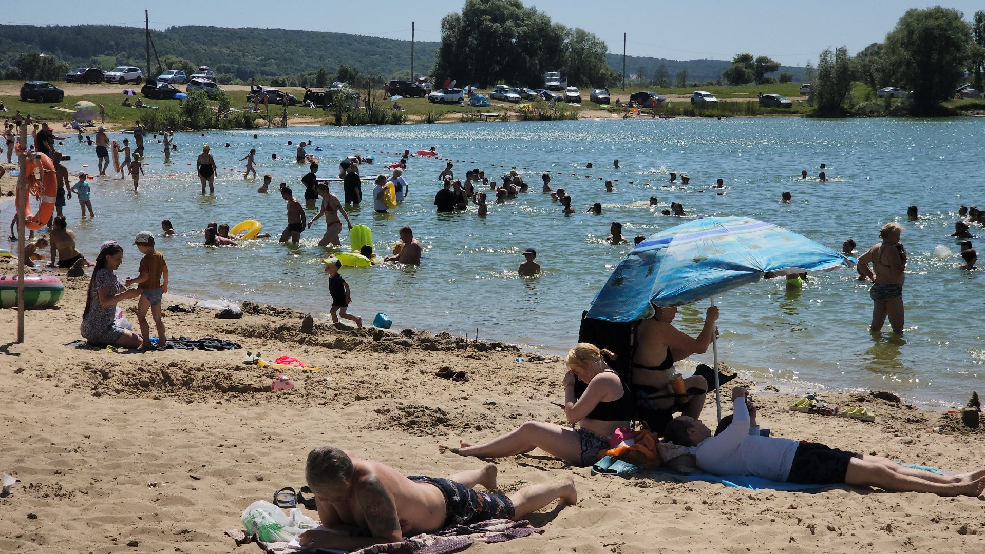 ступино, лето в подмосковье, пляжи,