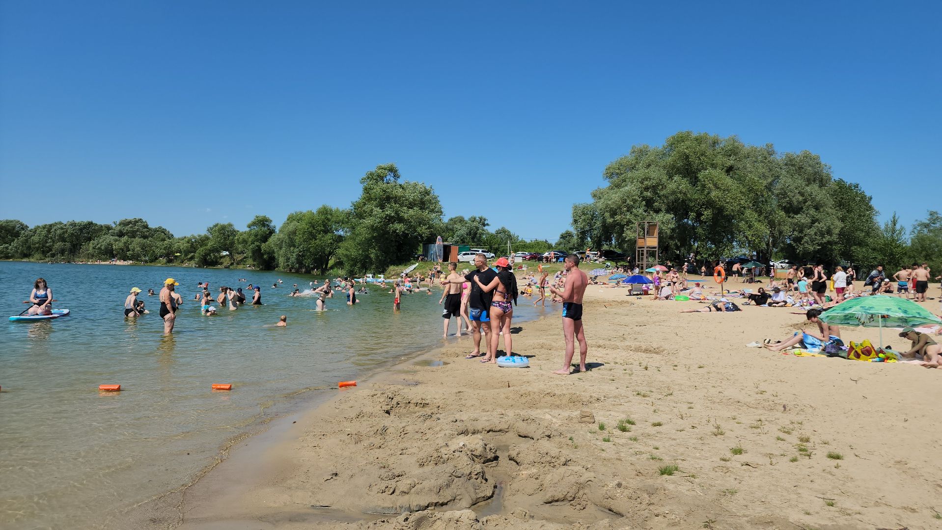 ступино, лето в подмосковье, пляжи,