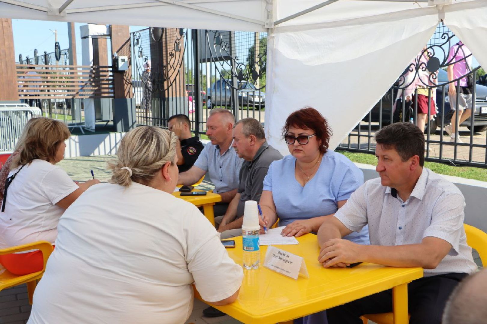 выездная администрация в парке,серебряные пруды, парк серебряный,