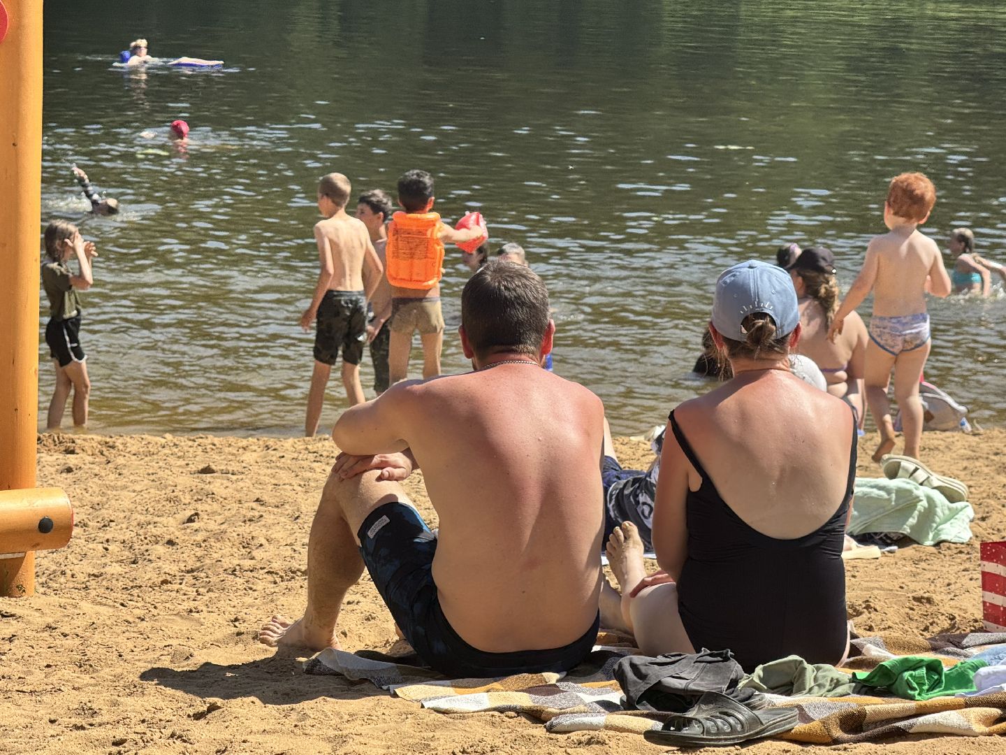 шаховская, плотина, пляж,