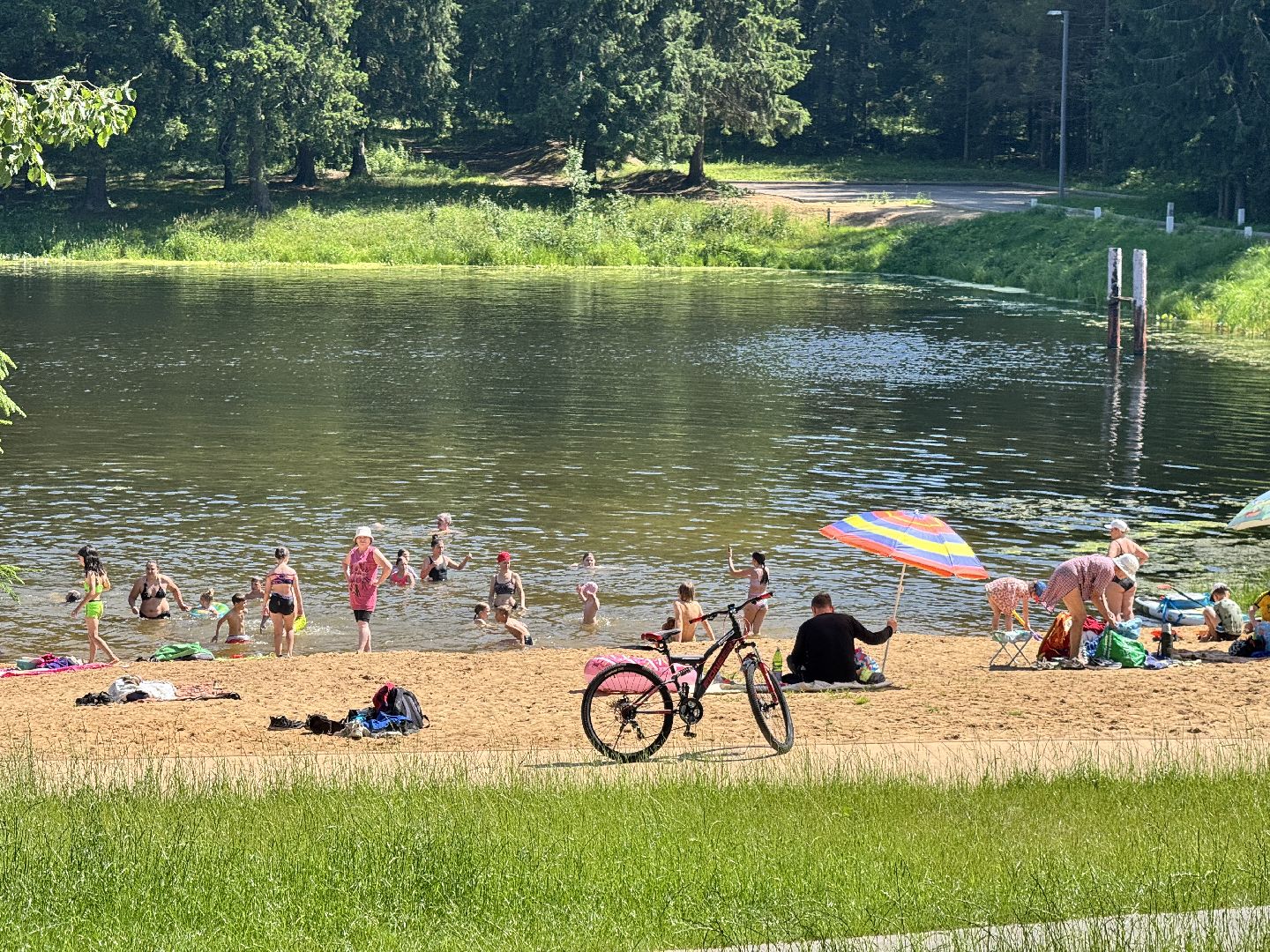 шаховская, плотина, пляж,