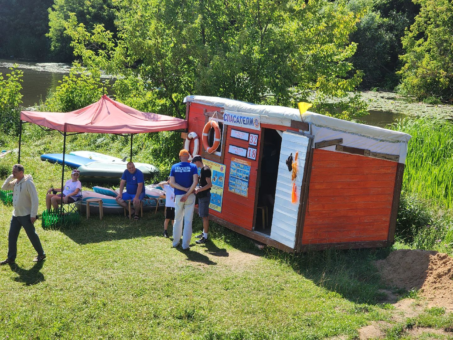 королёв, безопасность на воде, шапкин мост, река клязьма,