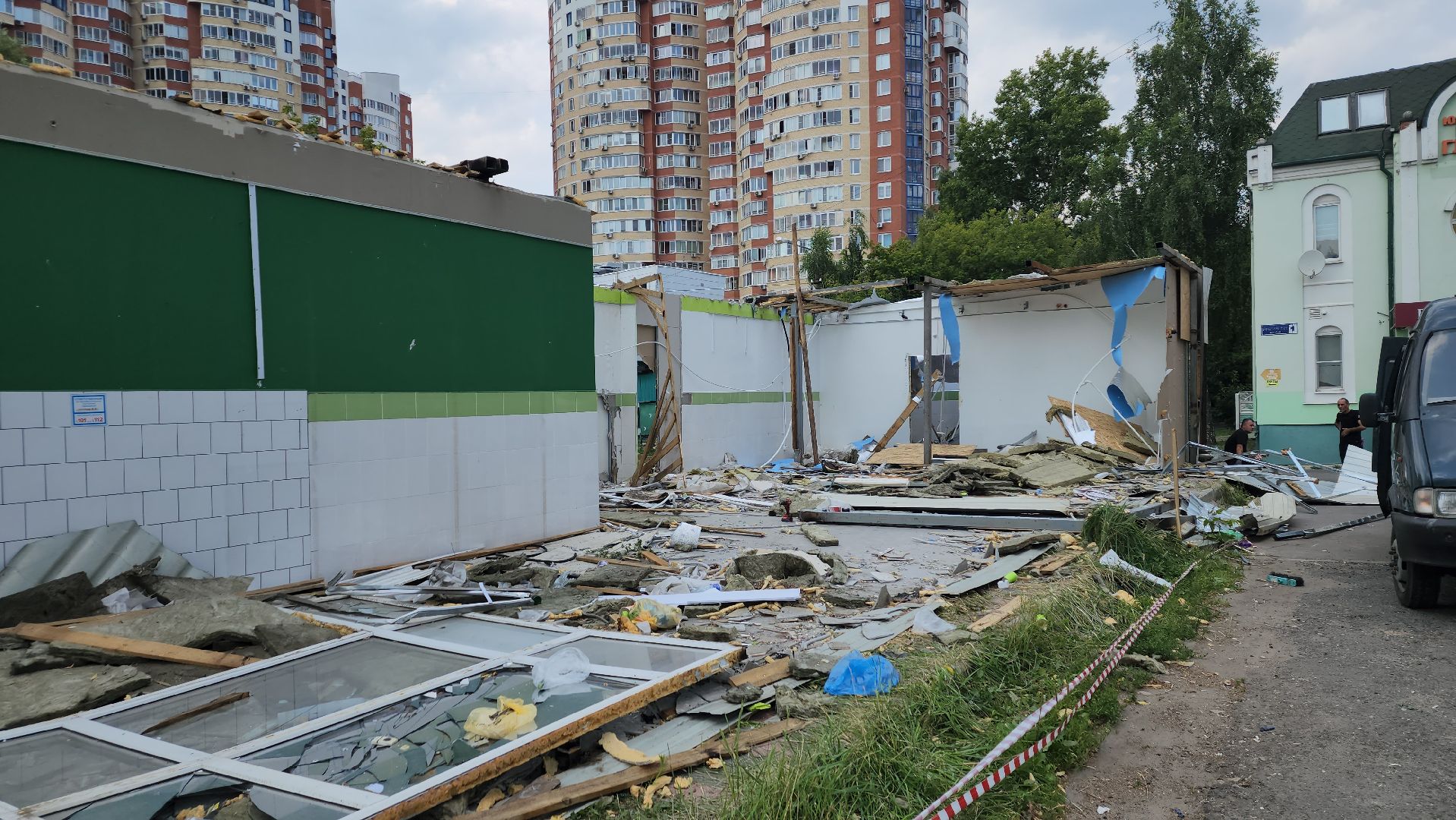 вертикалки, пушкино, снос, павильон, демонтажные работы,демонтаж торгового павильона,