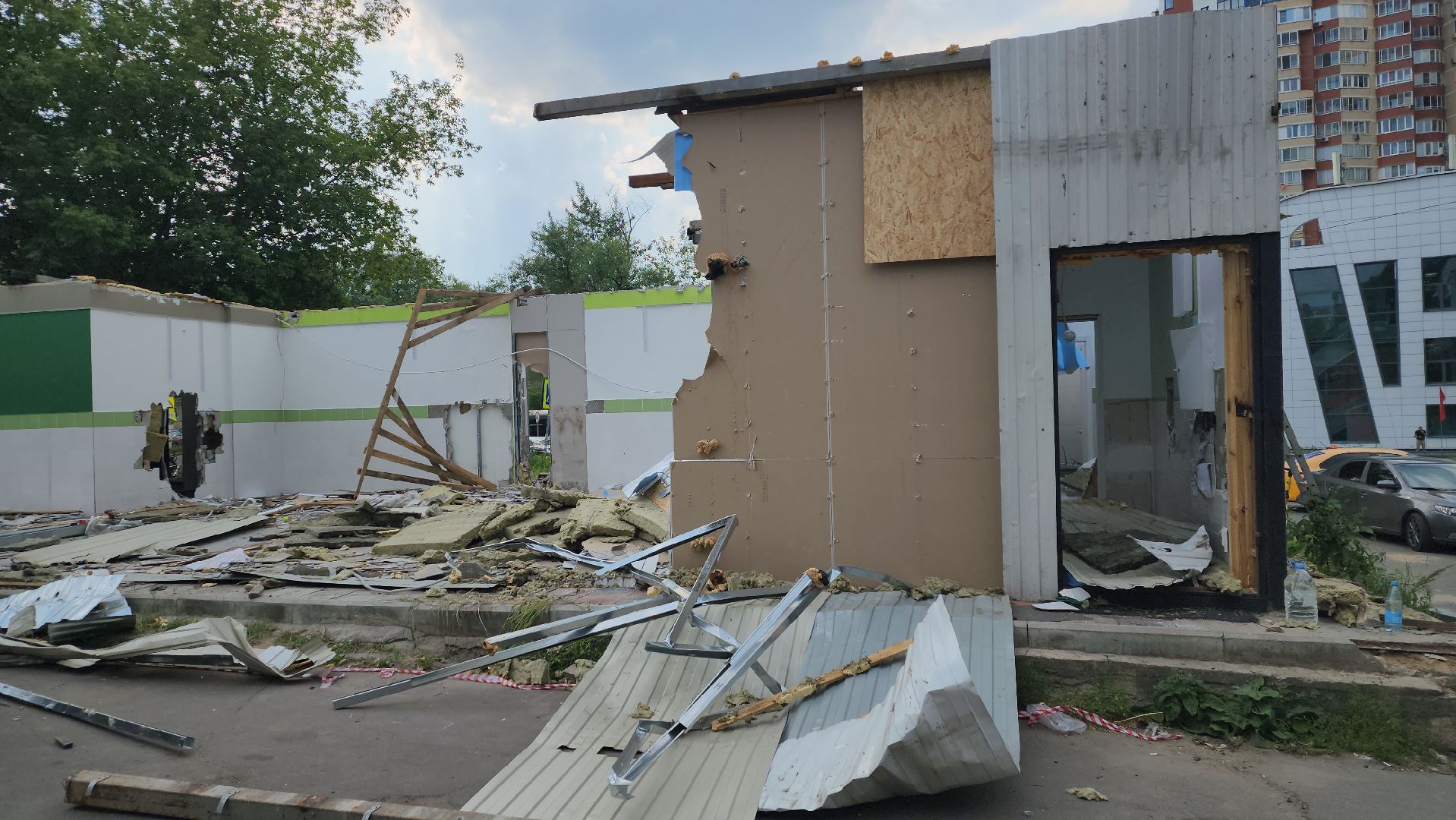 вертикалки, пушкино, снос, павильон, демонтажные работы,демонтаж торгового павильона,