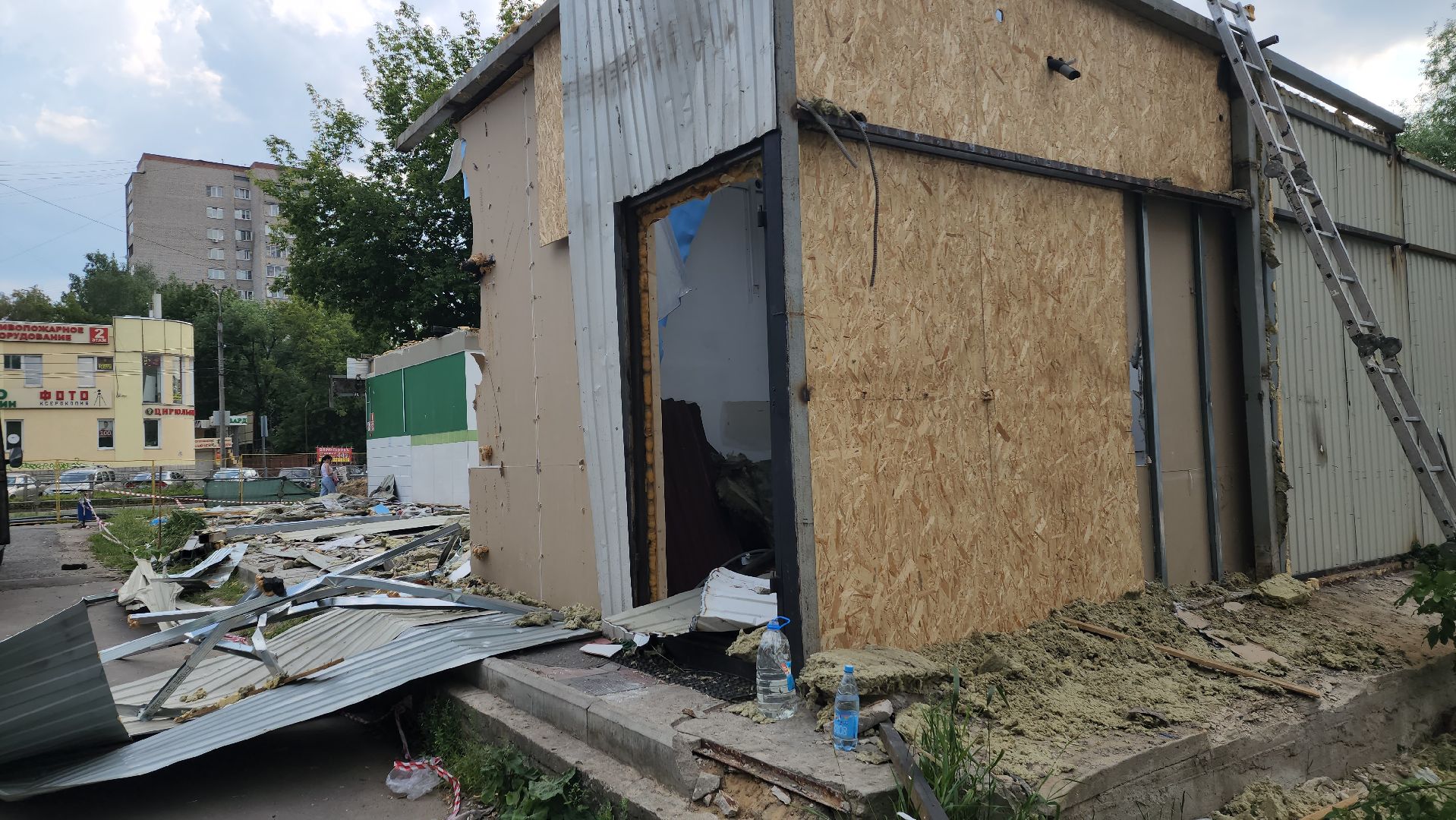 вертикалки, пушкино, снос, павильон, демонтажные работы,демонтаж торгового павильона,