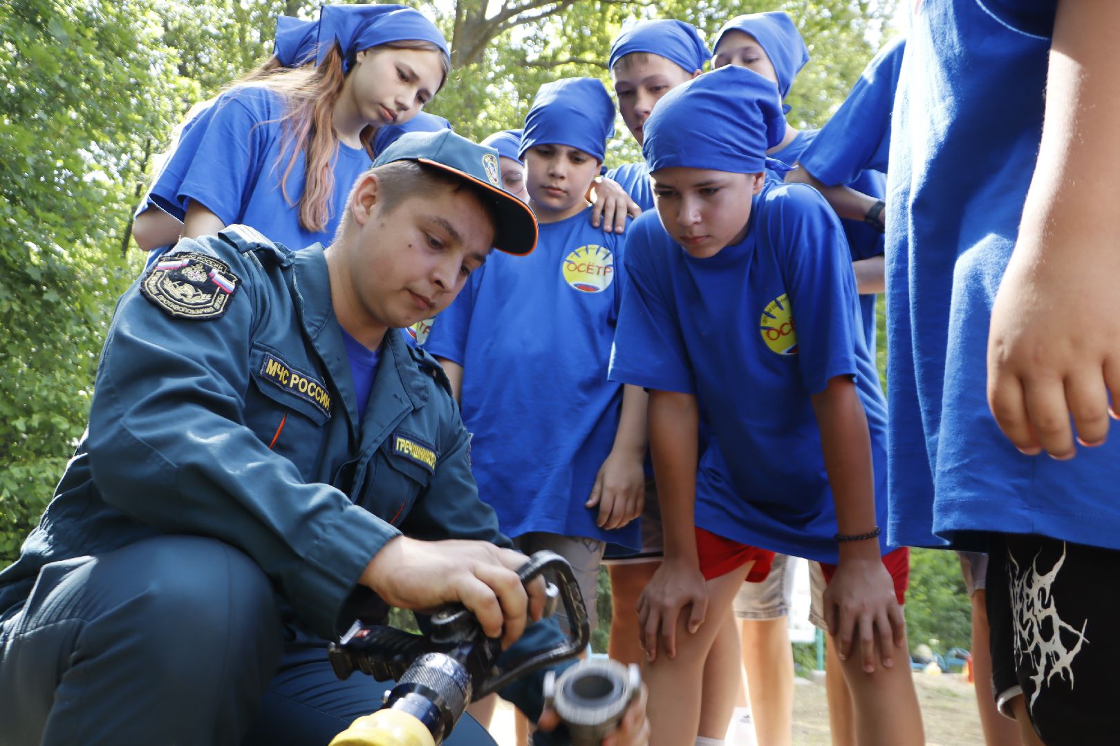 зарайск, детский отдых, дол осетр, пожарная безопасность, безопасность детей , мчс,