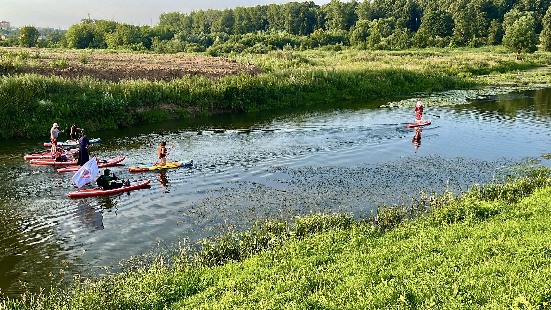 наро-фоминск, наро-фоминский городской округ, река нара, сапборд, костюмированный заплыв, дед мороз,