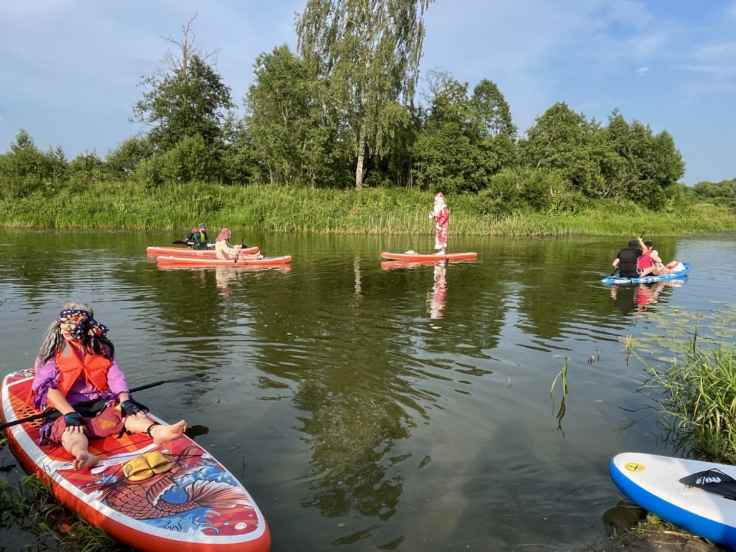 наро-фоминск, наро-фоминский городской округ, река нара, сапборд, костюмированный заплыв, дед мороз,