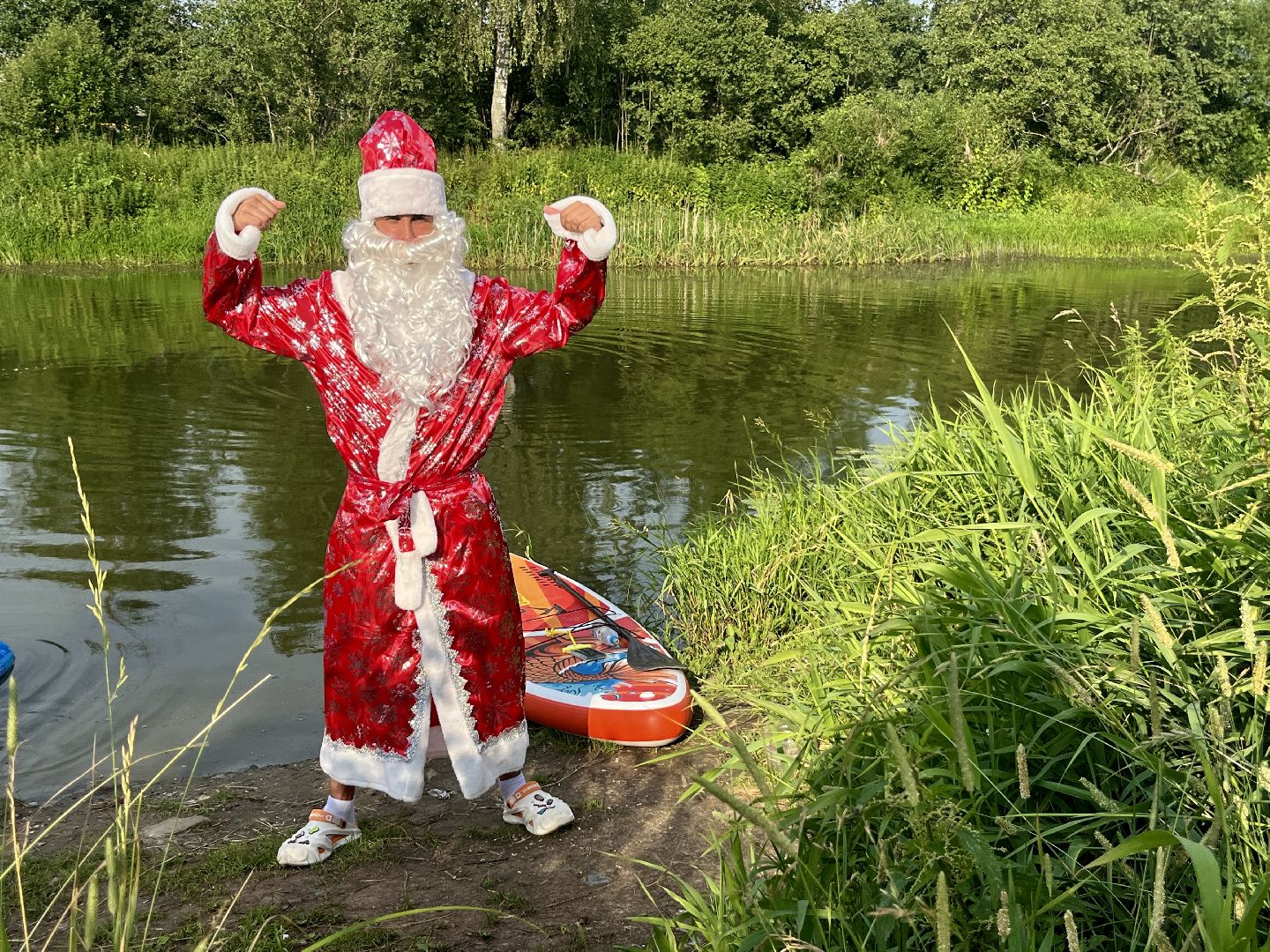 наро-фоминск, наро-фоминский городской округ, река нара, сапборд, костюмированный заплыв, дед мороз,