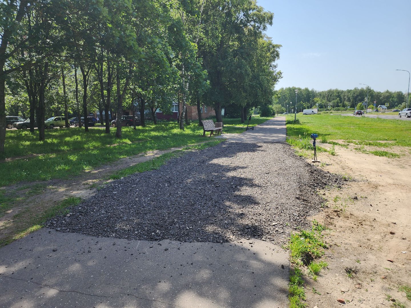 Черноголовка, Выездная администрация, Ремонт дороги,