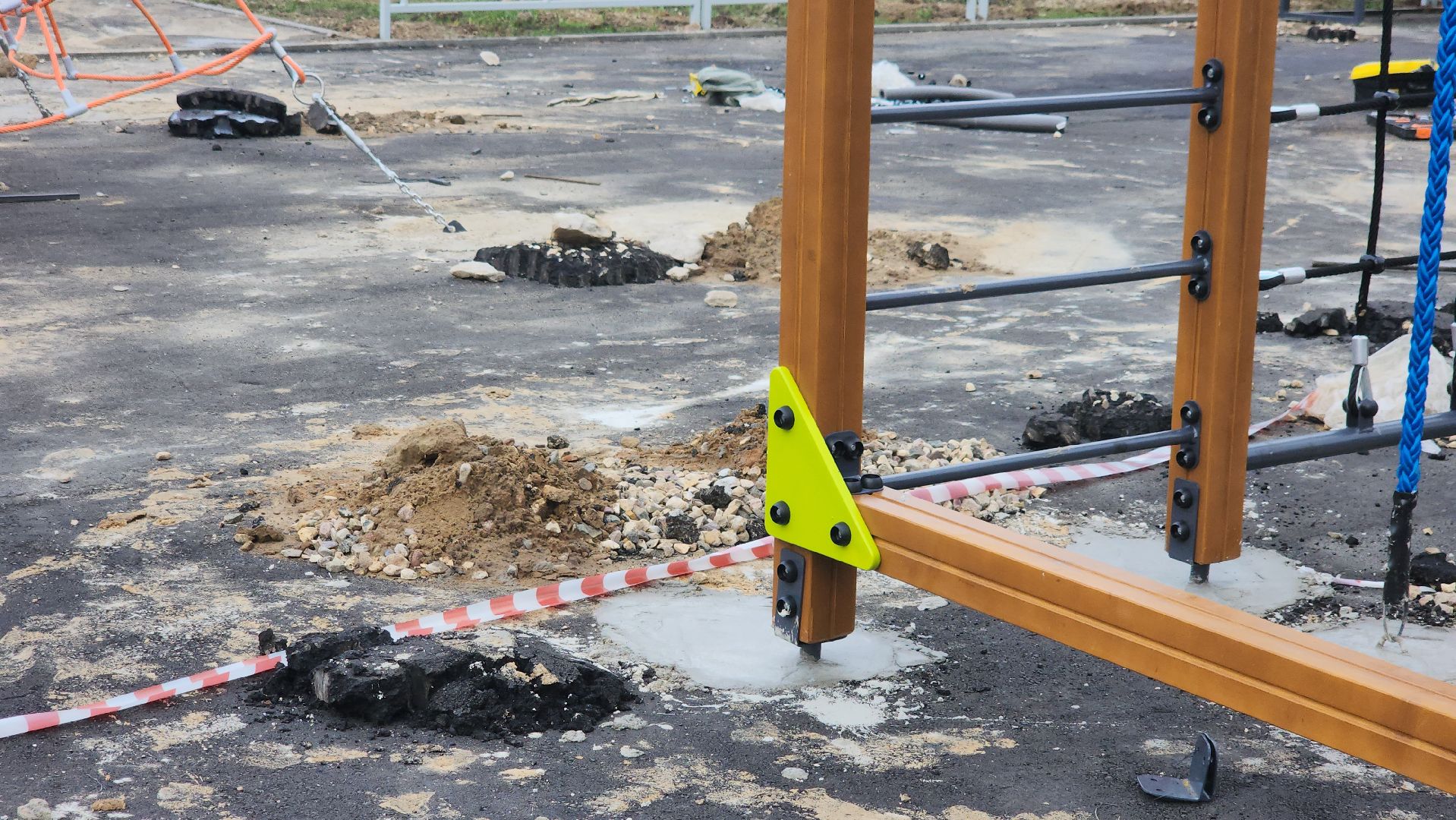 новая детская площадка, щёлково, фряново, детская  площадка,