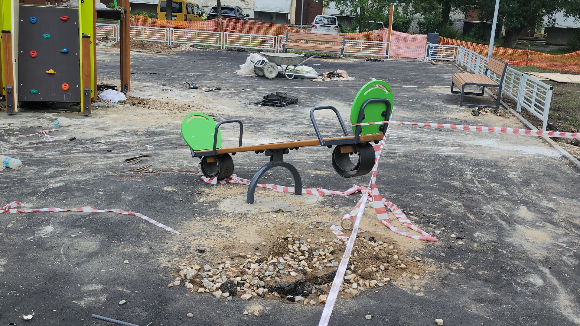 новая детская площадка, щёлково, фряново, детская  площадка,