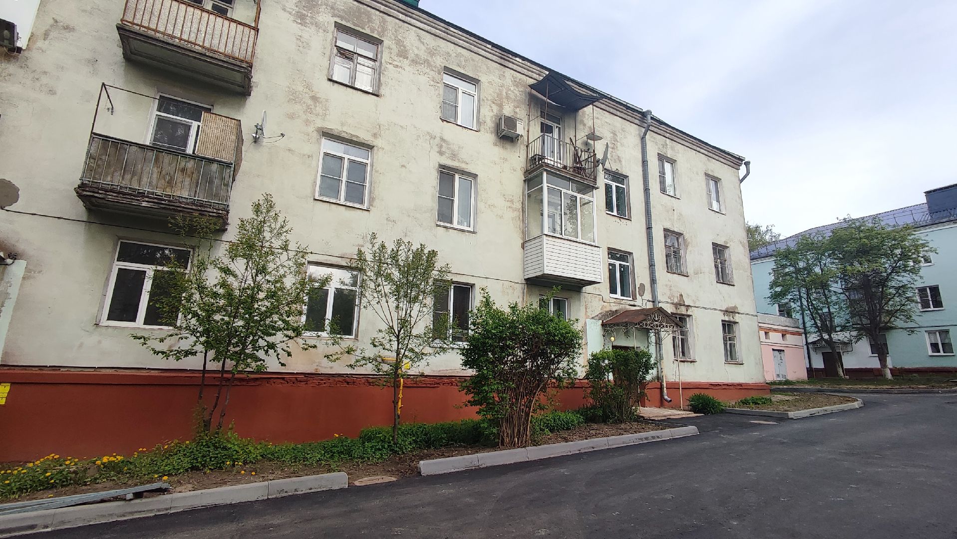 Кашира, благоустройство, двор, МКД, асфальт, бордюрный камень