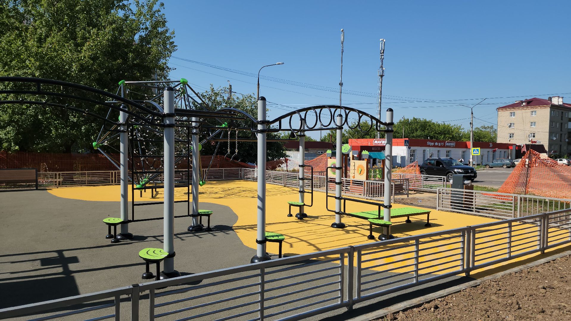 кашира, благоустройство, детская игровая площадка, модернизация, обновление детских площадок, безопасное покрытие, дети, отдых,