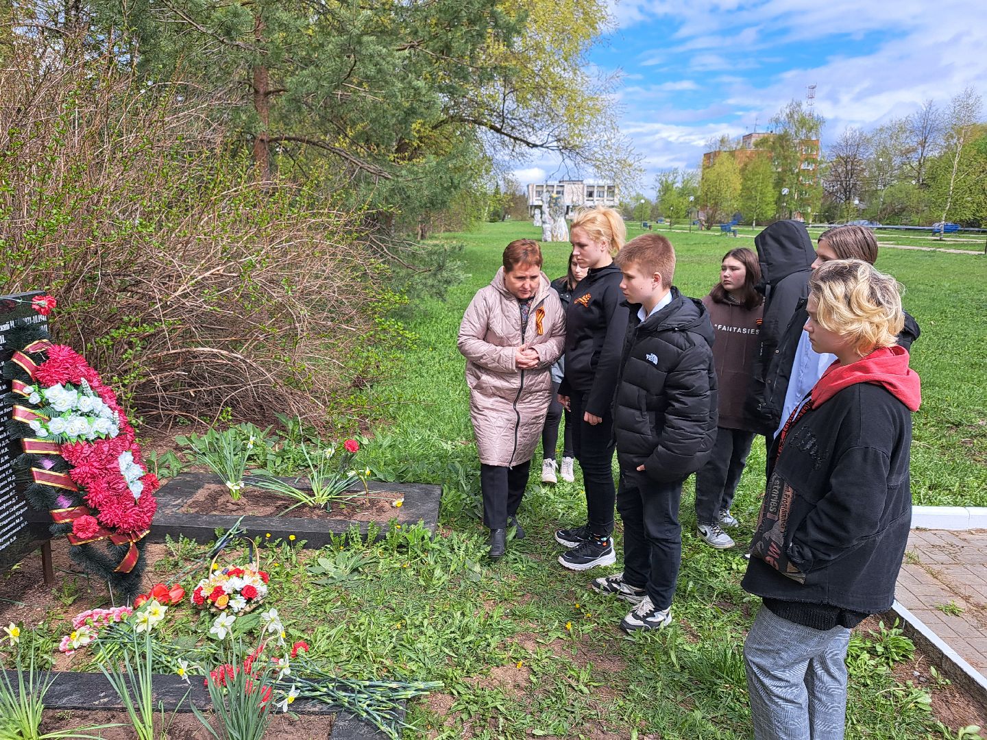 Рузский городской округ, Космодемьянский, памятный знак, герой войны, мемориал, День Победы
