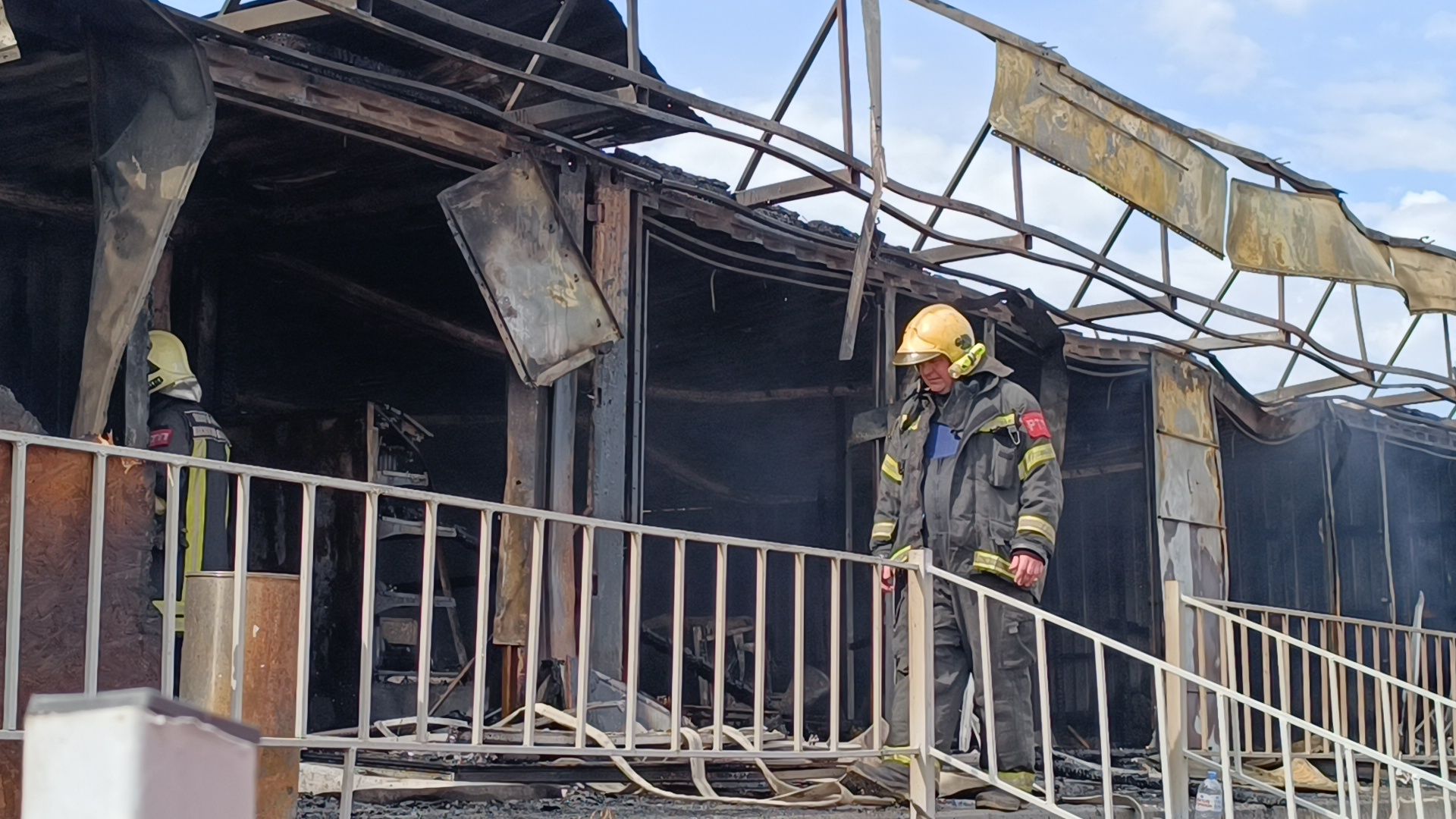 пожар, чп, рынок, химки,