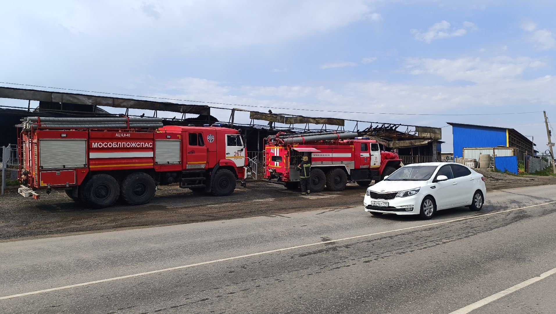 пожар, чп, рынок, химки,