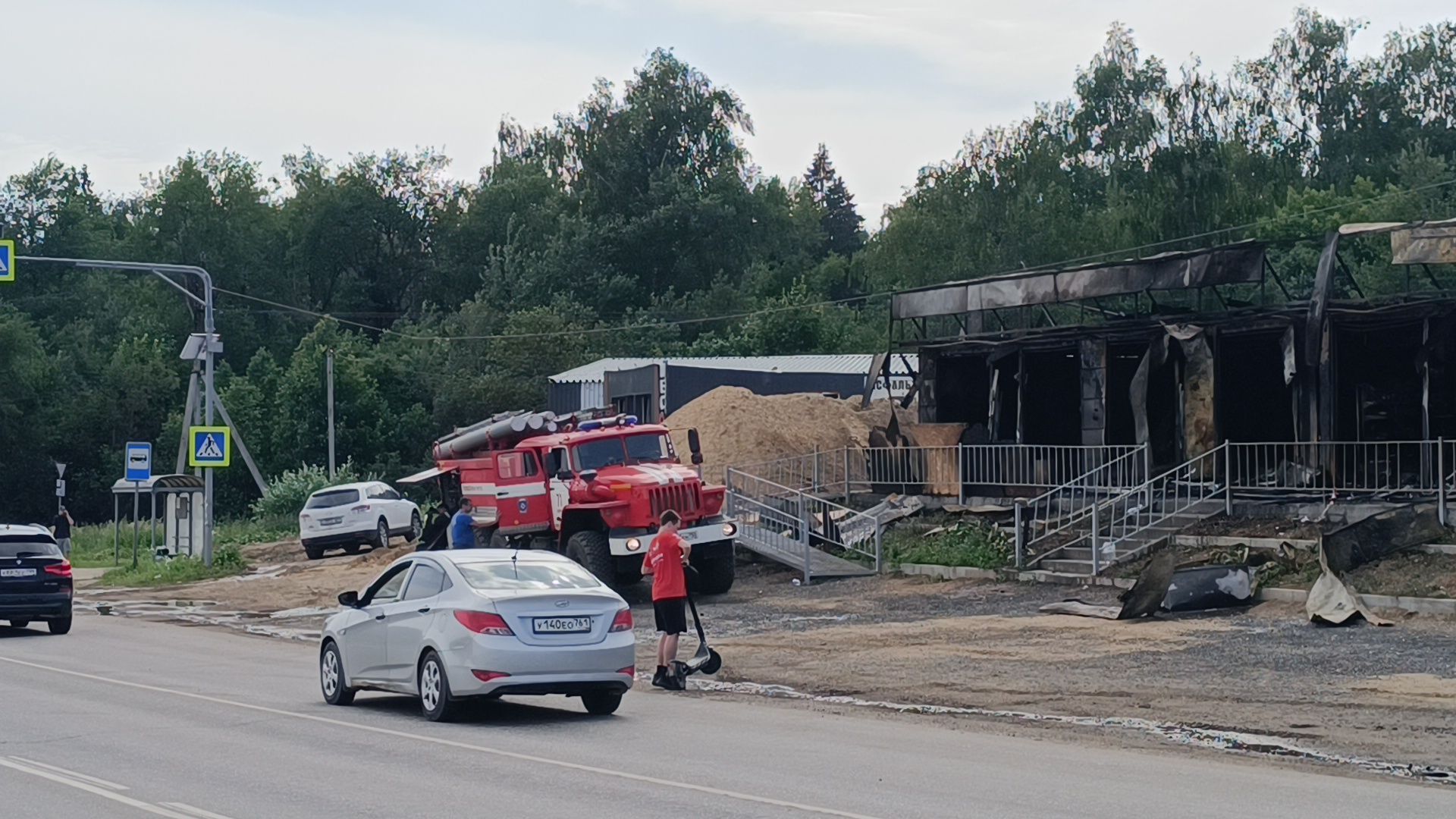 пожар, чп, рынок, химки,