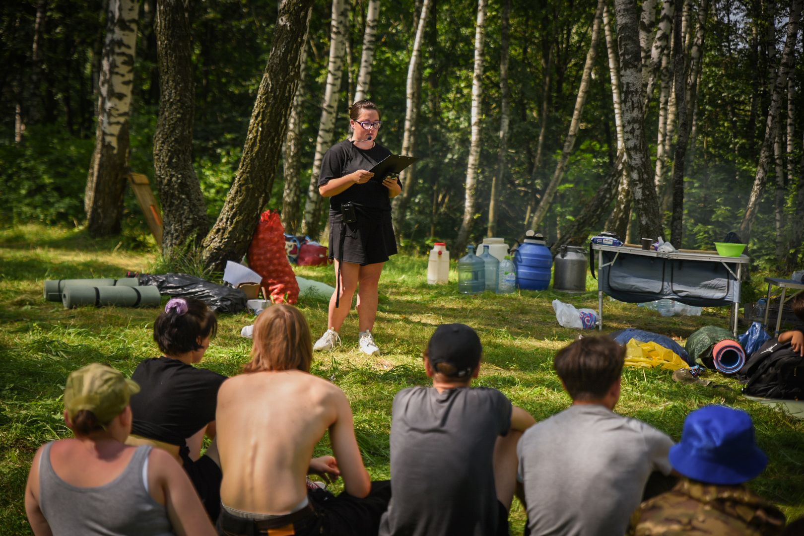 бронницы, бронницкая казачья молоджная сотня , полевой выход , патриотический клуб в бронницах, дети, курс молодого бойца ,