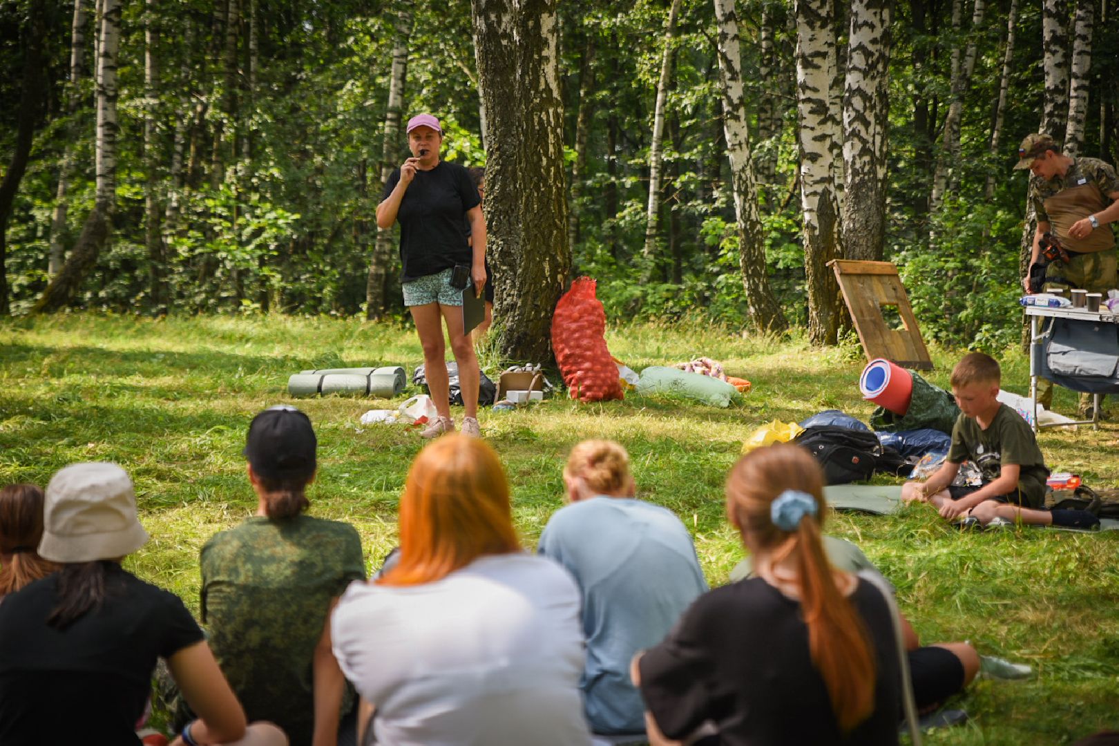 бронницы, бронницкая казачья молоджная сотня , полевой выход , патриотический клуб в бронницах, дети, курс молодого бойца ,