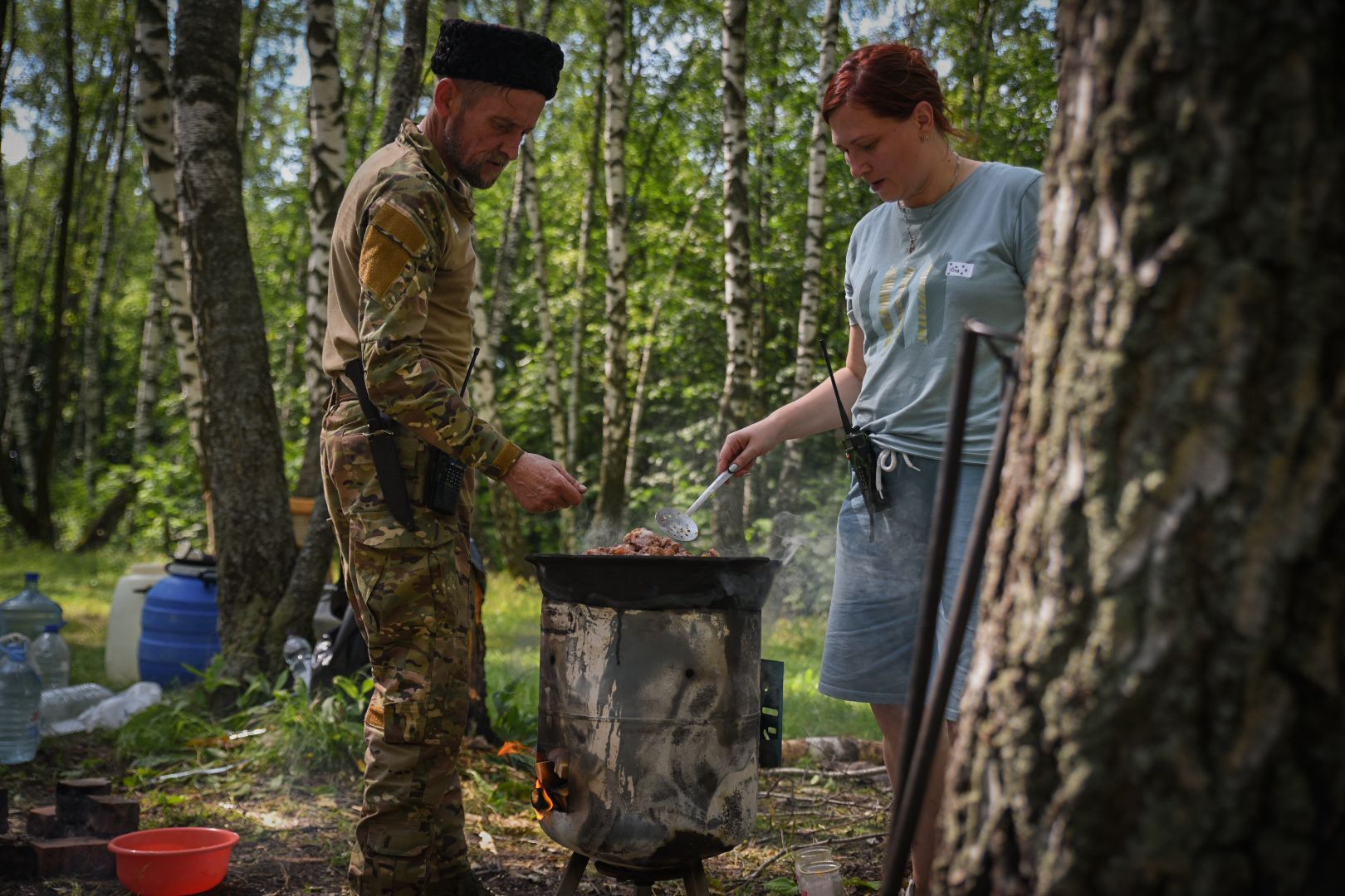 бронницы, бронницкая казачья молоджная сотня , полевой выход , патриотический клуб в бронницах, дети, курс молодого бойца ,