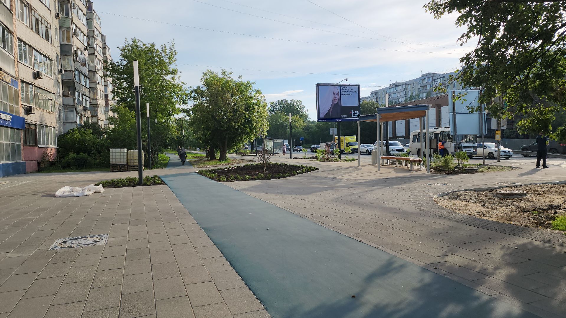 щёлково, сквер вдоль пролетарского проспекта, благоустройство сквера,