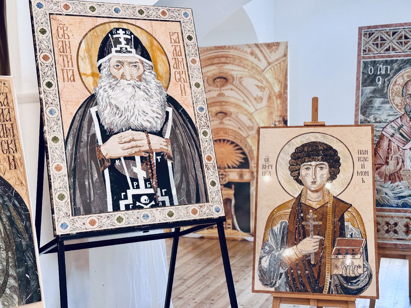 раменское, гжель, иконы, иконы из камня, православие, фестиваль, православный фестиваль, ромашковое поле, покровский храм ,