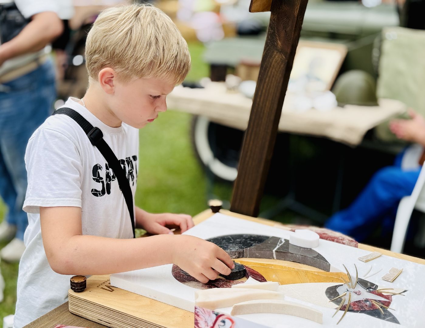 раменское, гжель, иконы, иконы из камня, православие, фестиваль, православный фестиваль, ромашковое поле, покровский храм ,