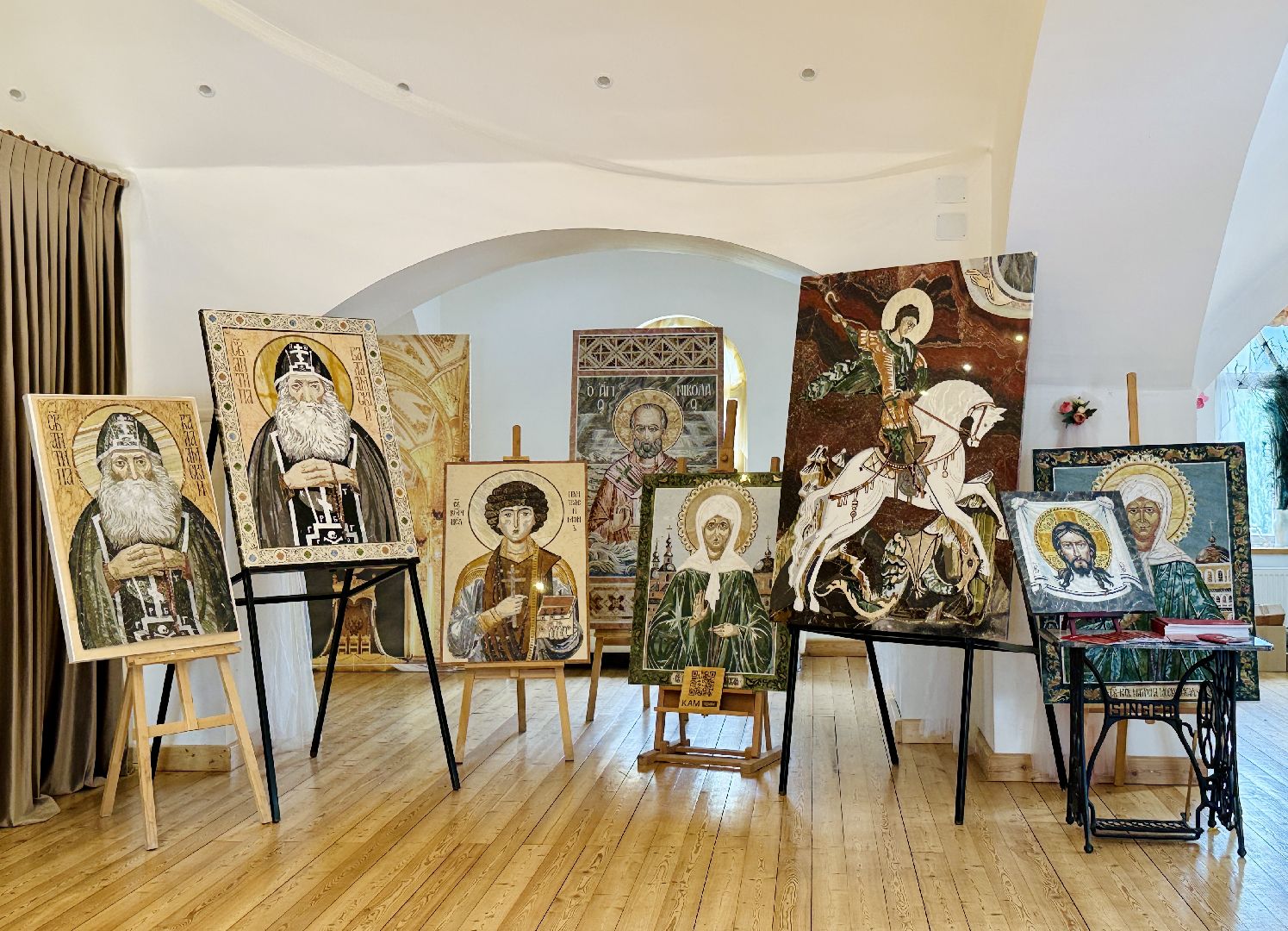 раменское, гжель, иконы, иконы из камня, православие, фестиваль, православный фестиваль, ромашковое поле, покровский храм ,