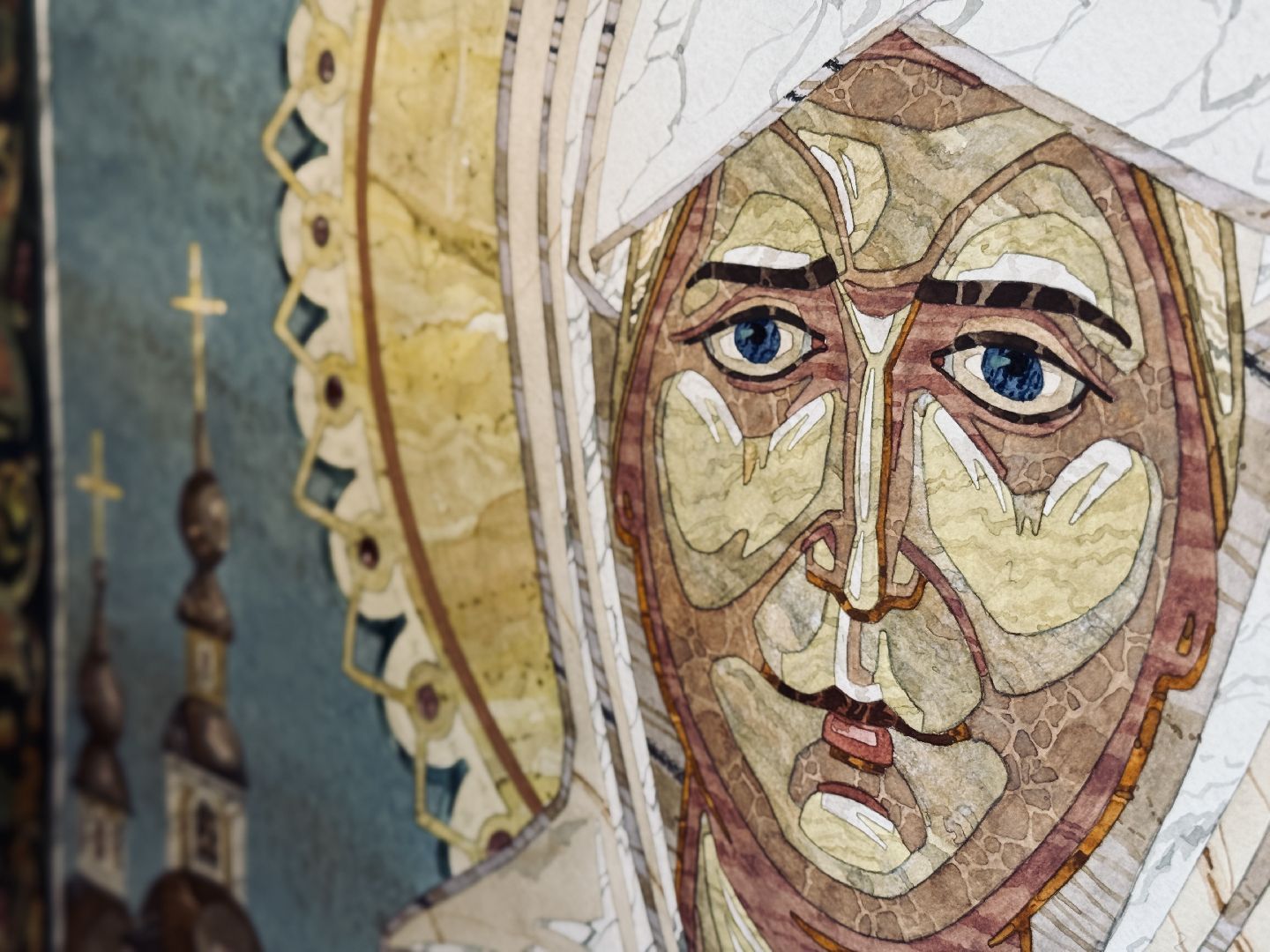 раменское, гжель, иконы, иконы из камня, православие, фестиваль, православный фестиваль, ромашковое поле, покровский храм ,