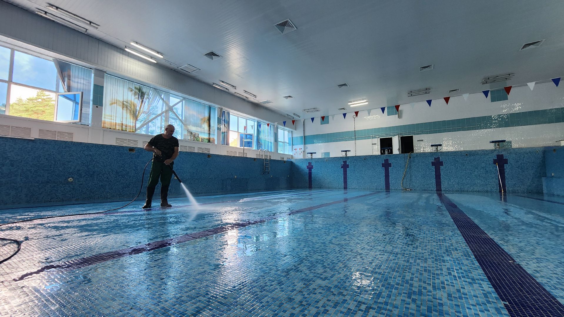 спорт, подготовка бассейна, дс импульс протвино,