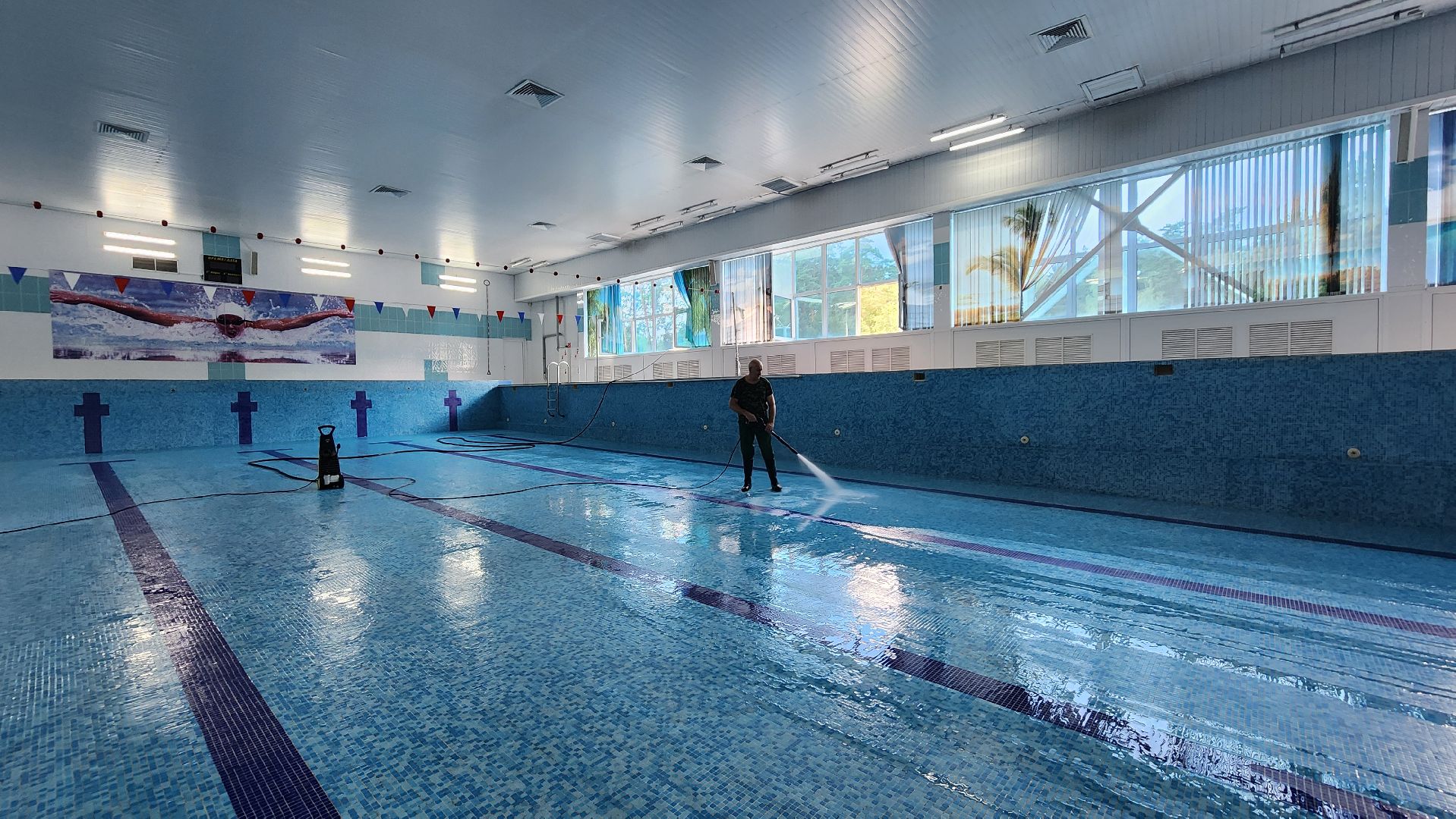 спорт, подготовка бассейна, дс импульс протвино,