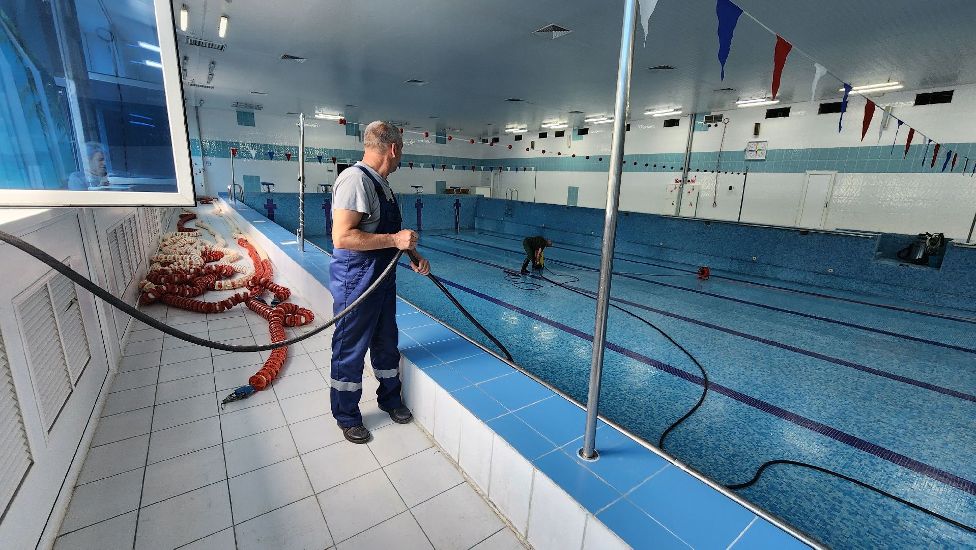 спорт, подготовка бассейна, дс импульс протвино,