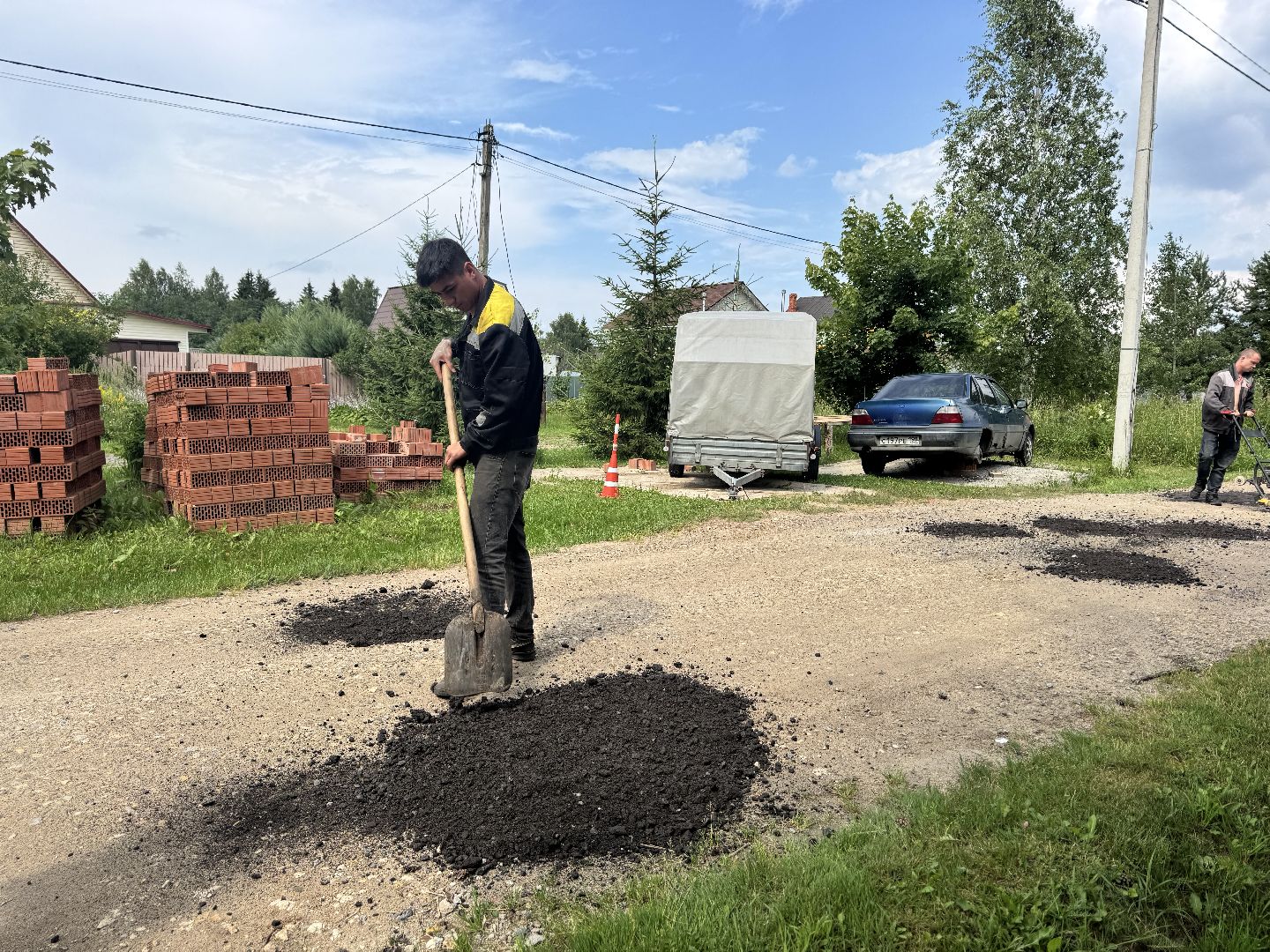 шаховская, ямочный ремон, асфальт, ремонт дорог,