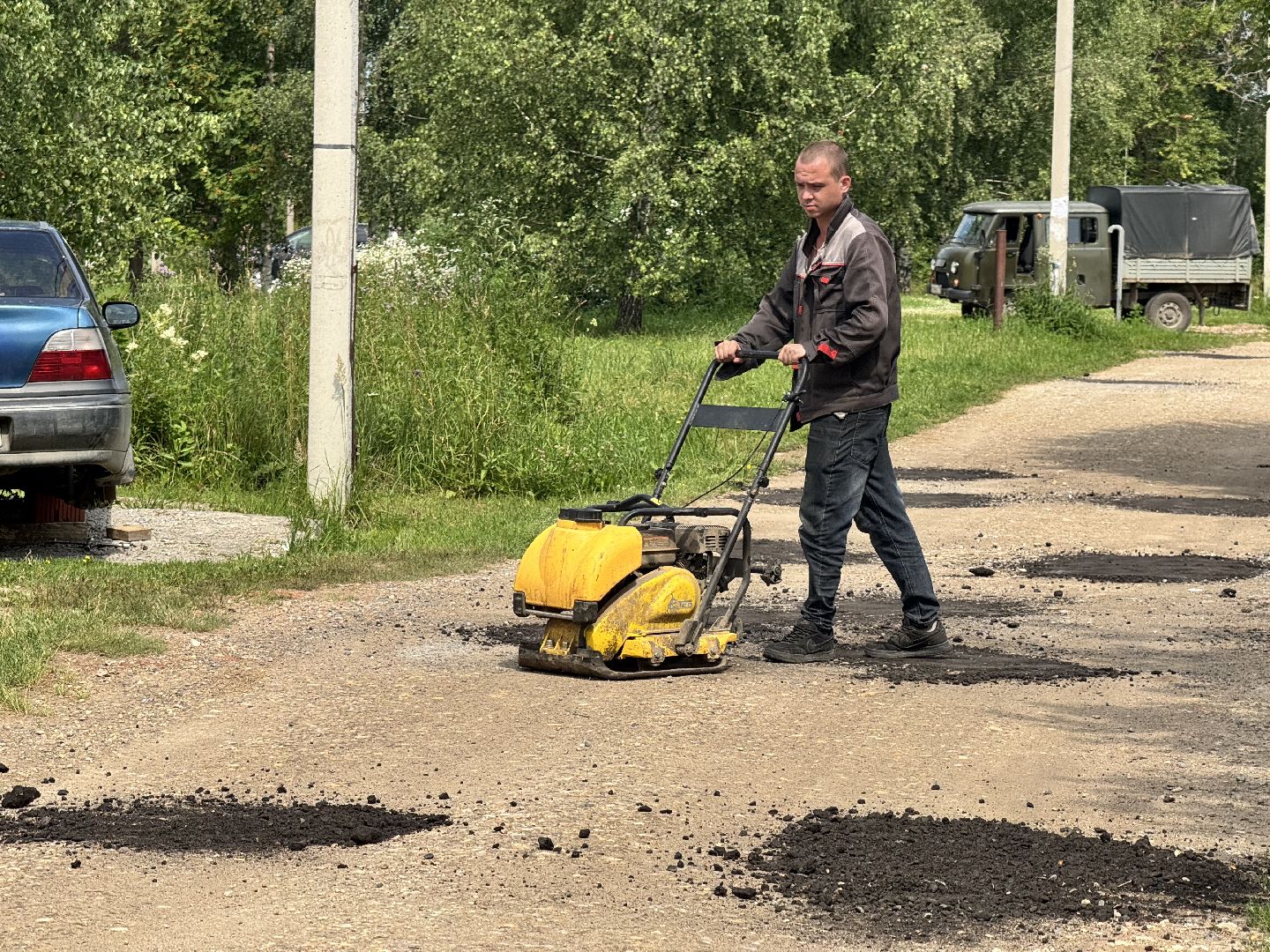 шаховская, ямочный ремон, асфальт, ремонт дорог,