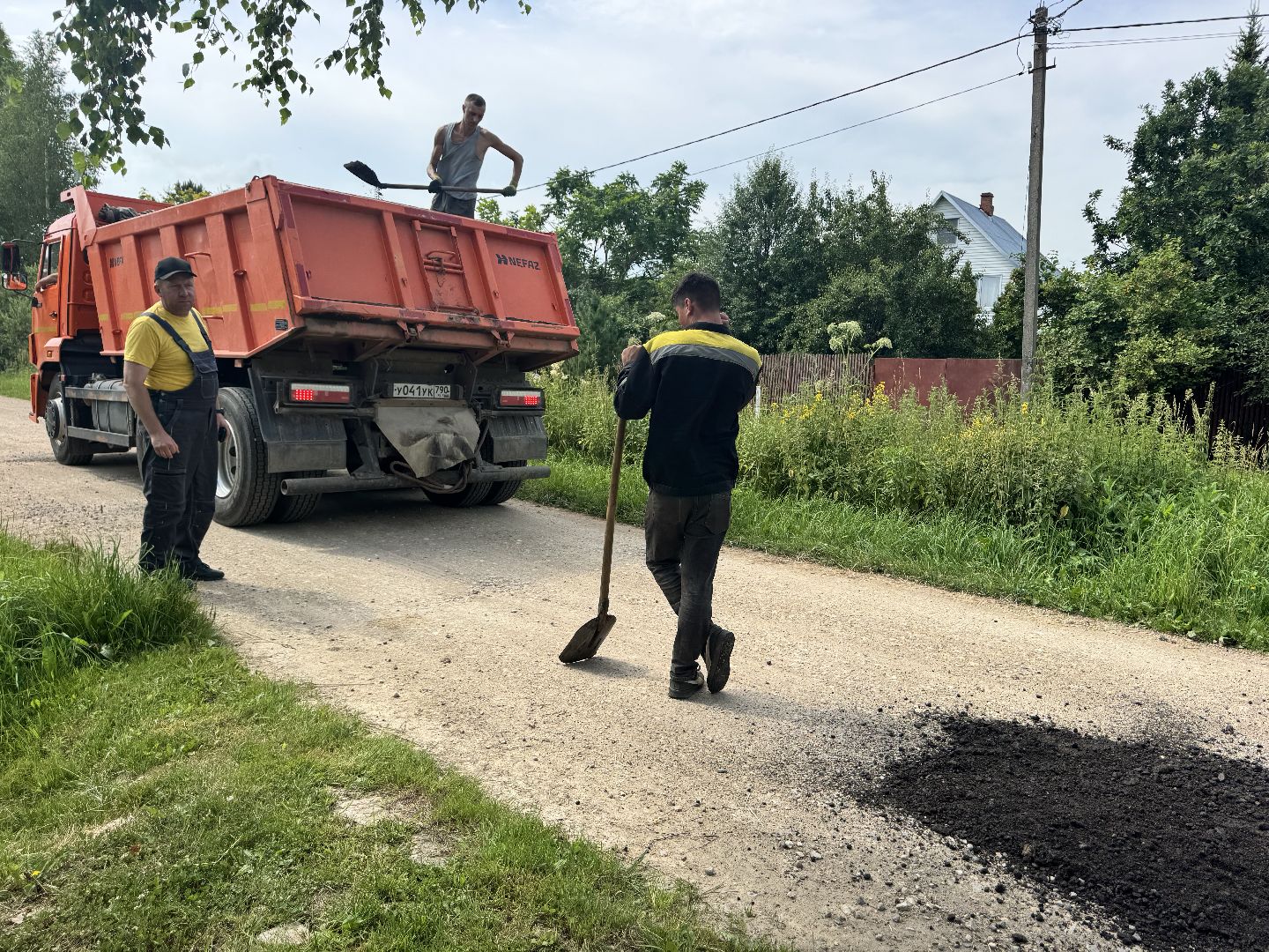 шаховская, ямочный ремон, асфальт, ремонт дорог,