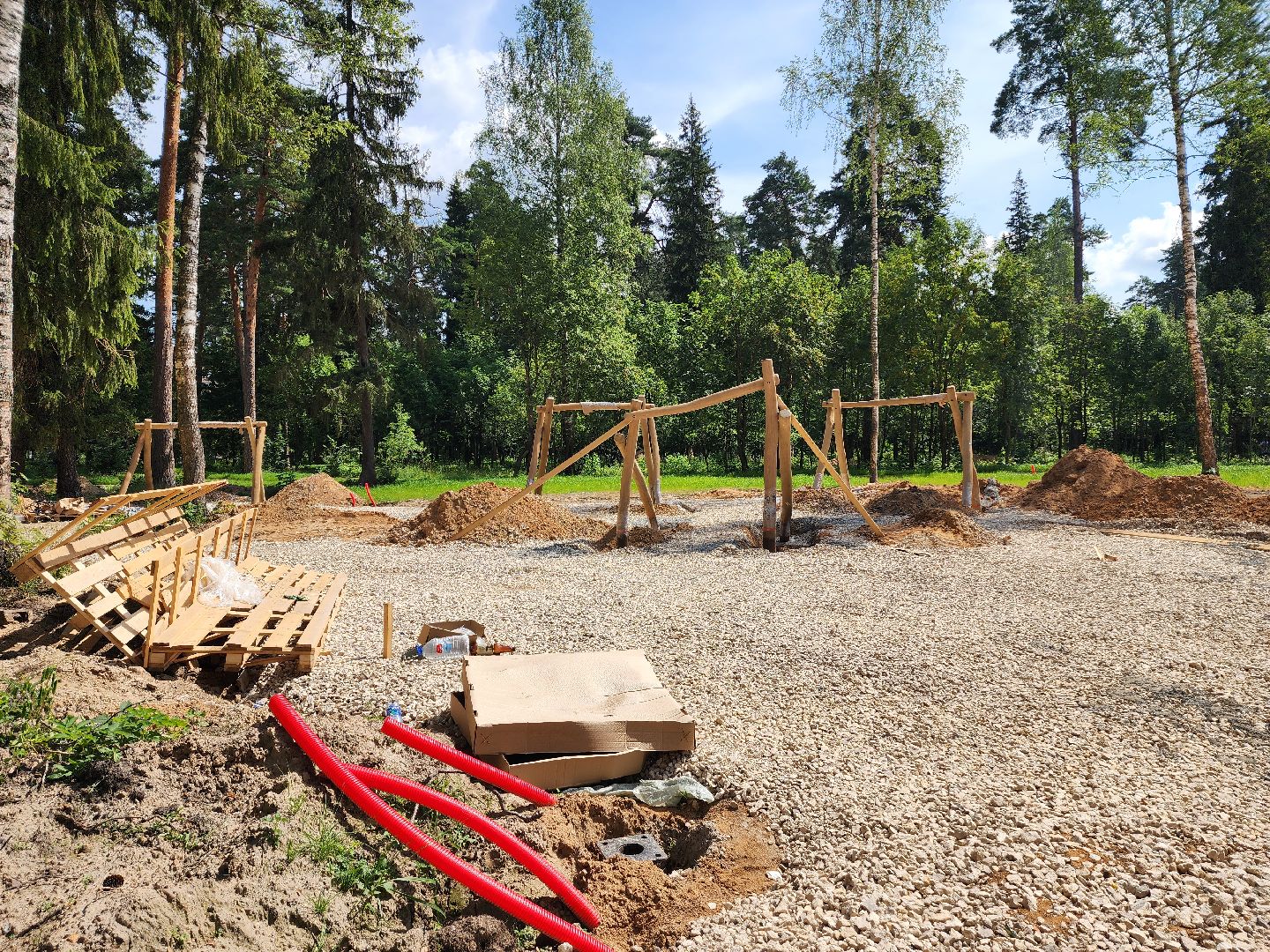 красноармейск, городской округ пушкинский, лесопарк, банный лес ,детские игровые площадки,