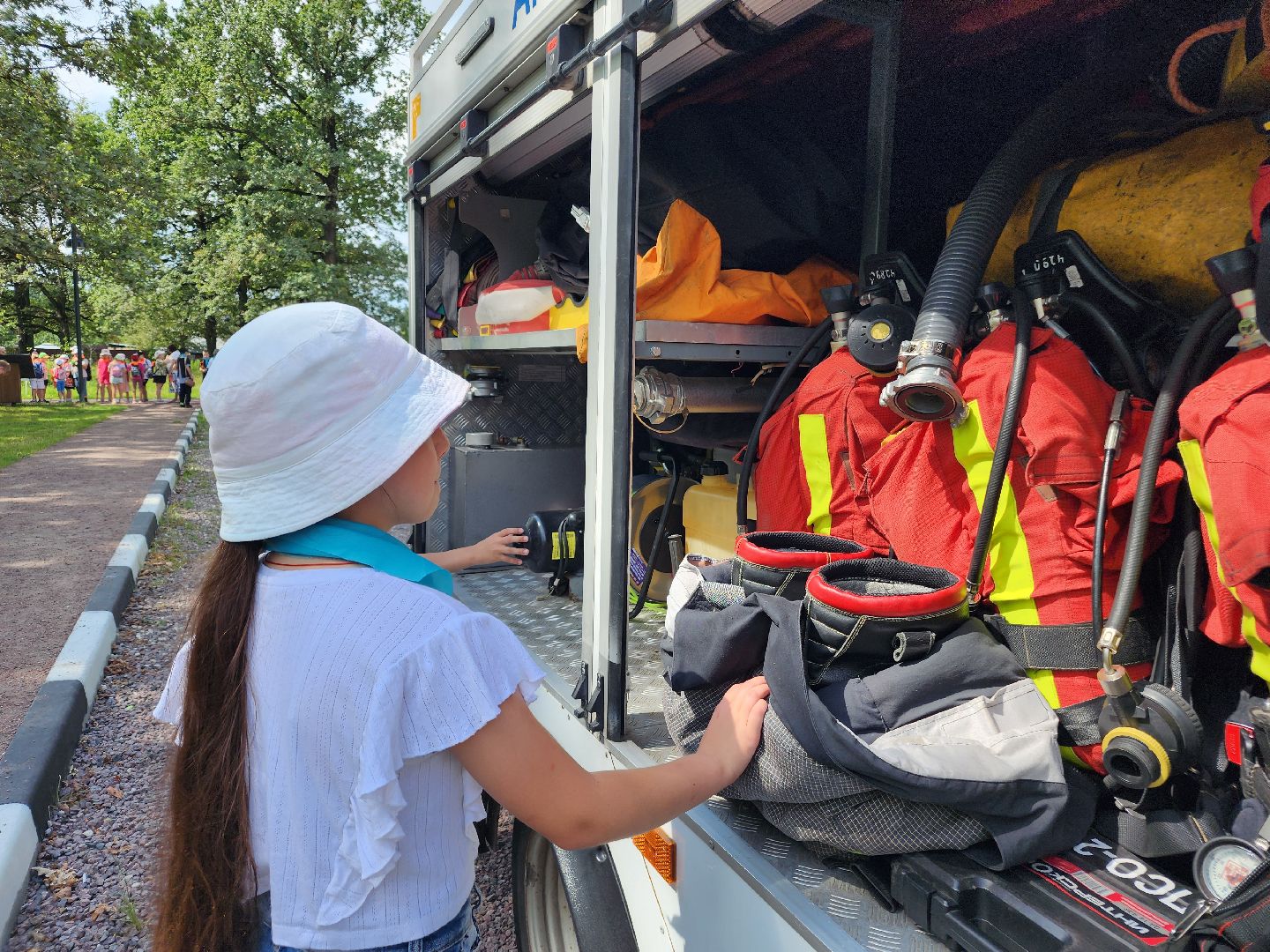 фрязино, детский лагерь, пожарные, спасатели,