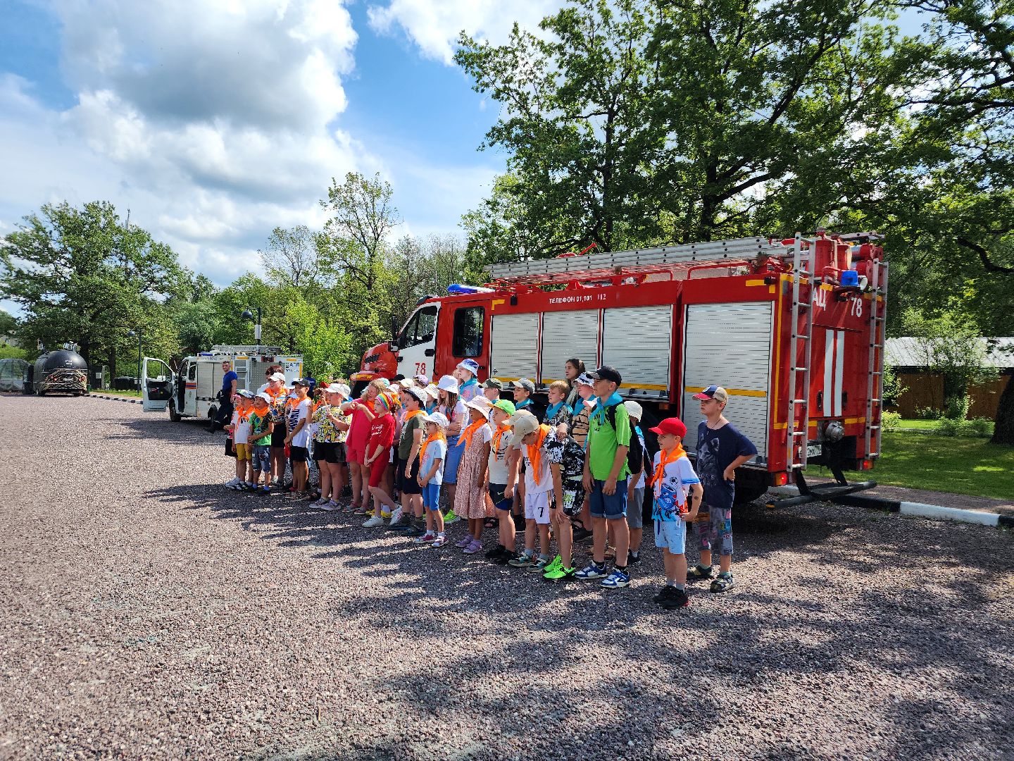 фрязино, детский лагерь, пожарные, спасатели,