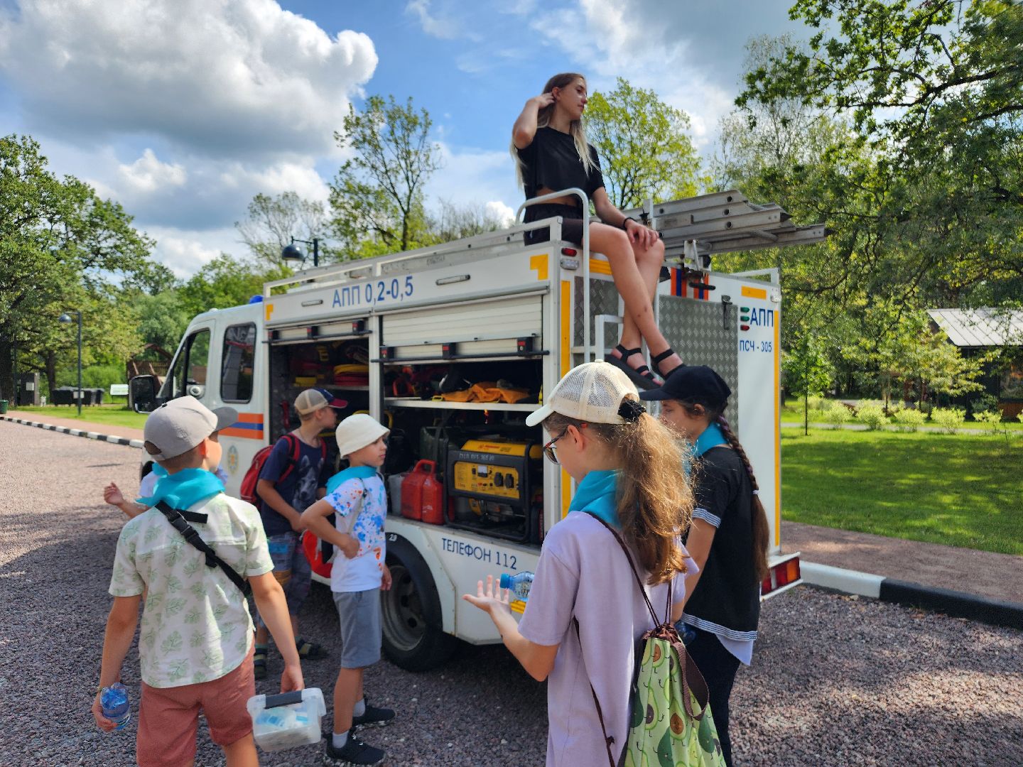 фрязино, детский лагерь, пожарные, спасатели,