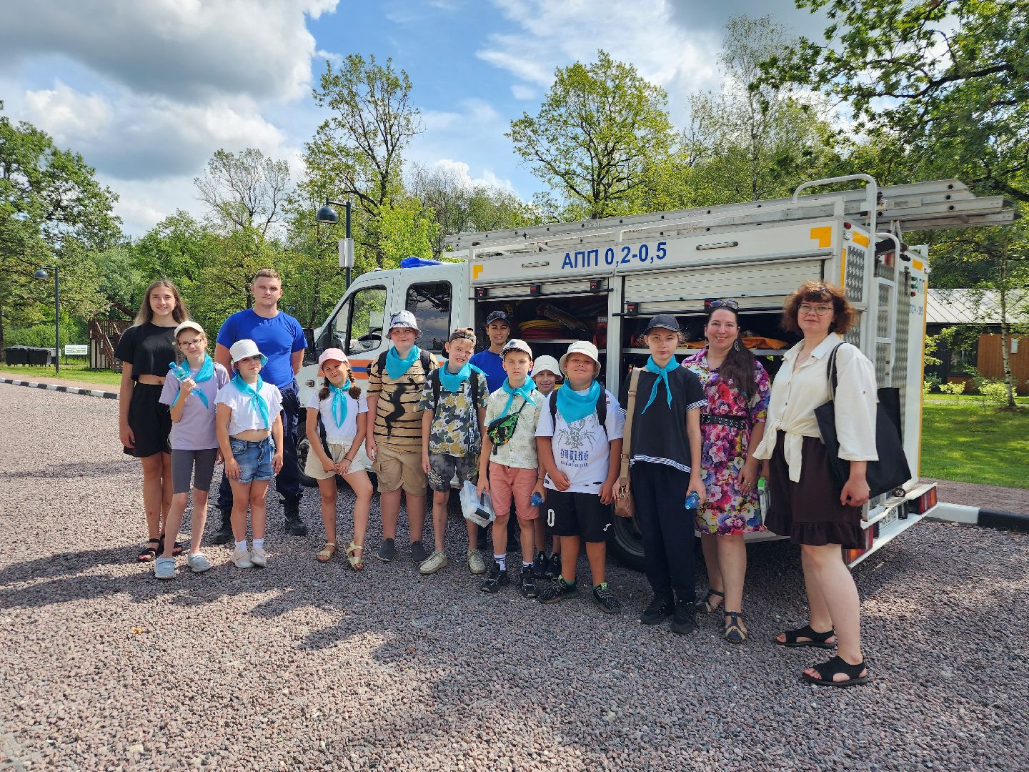 фрязино, детский лагерь, пожарные, спасатели,