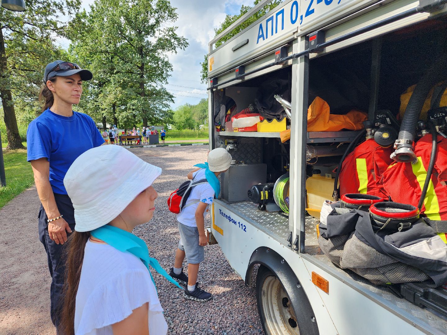 фрязино, детский лагерь, пожарные, спасатели,