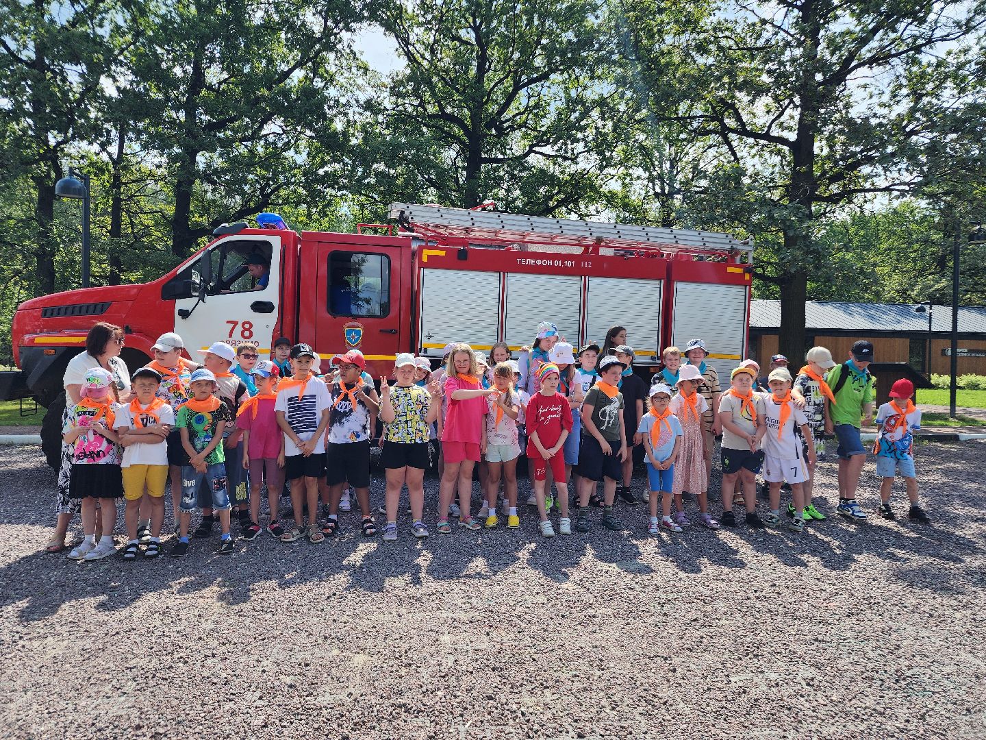 фрязино, детский лагерь, пожарные, спасатели,