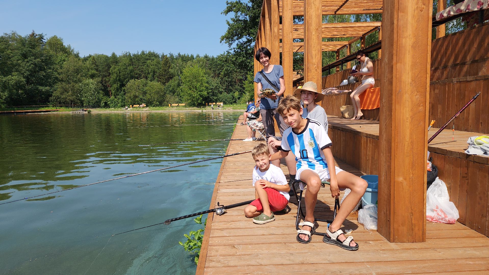 день рыбака, рыбалка, черепаха, набережная, лосино-петровский,