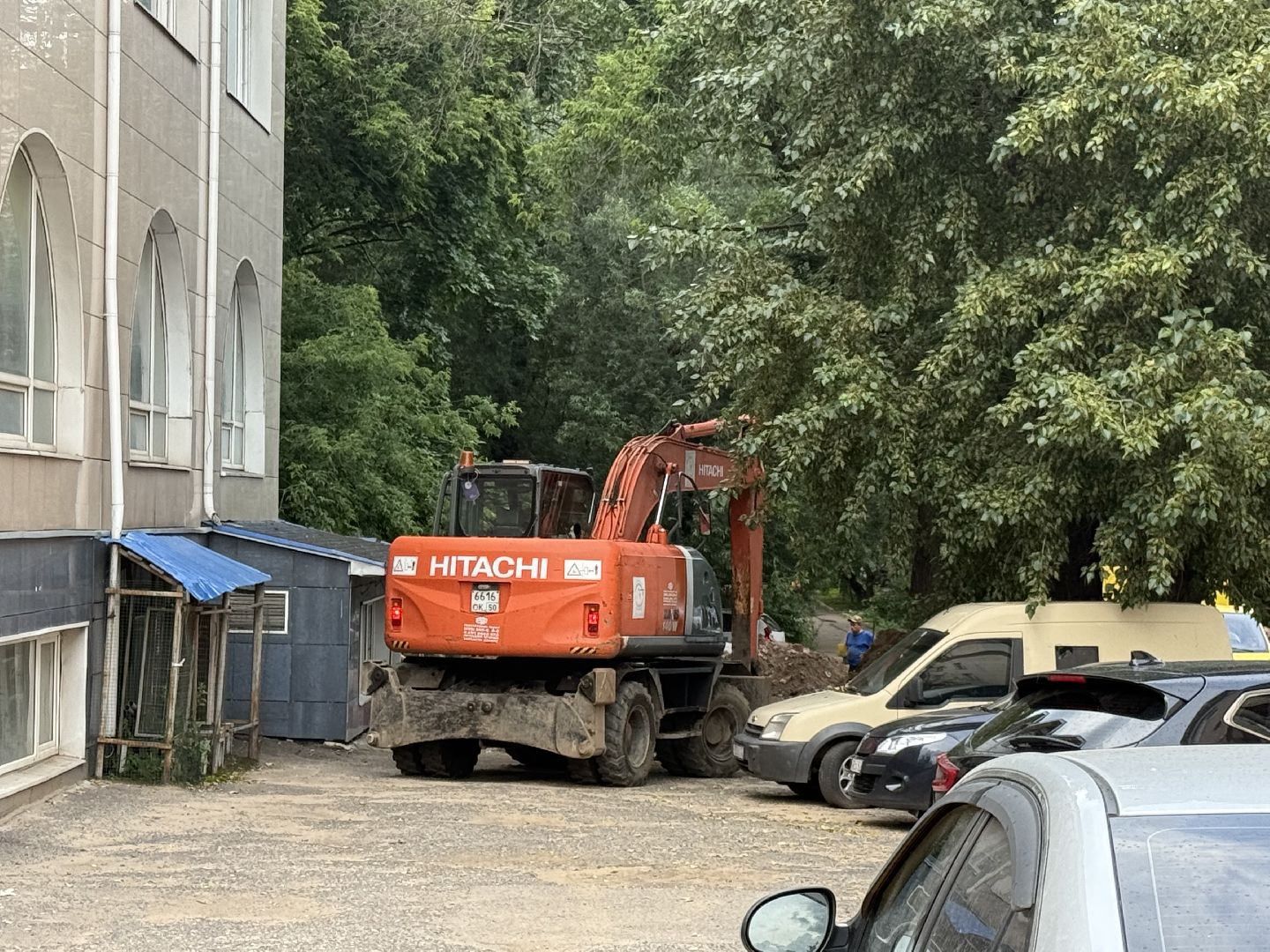 Люберцы, Прорыв трубы , Комунальщики, устранение аварии,