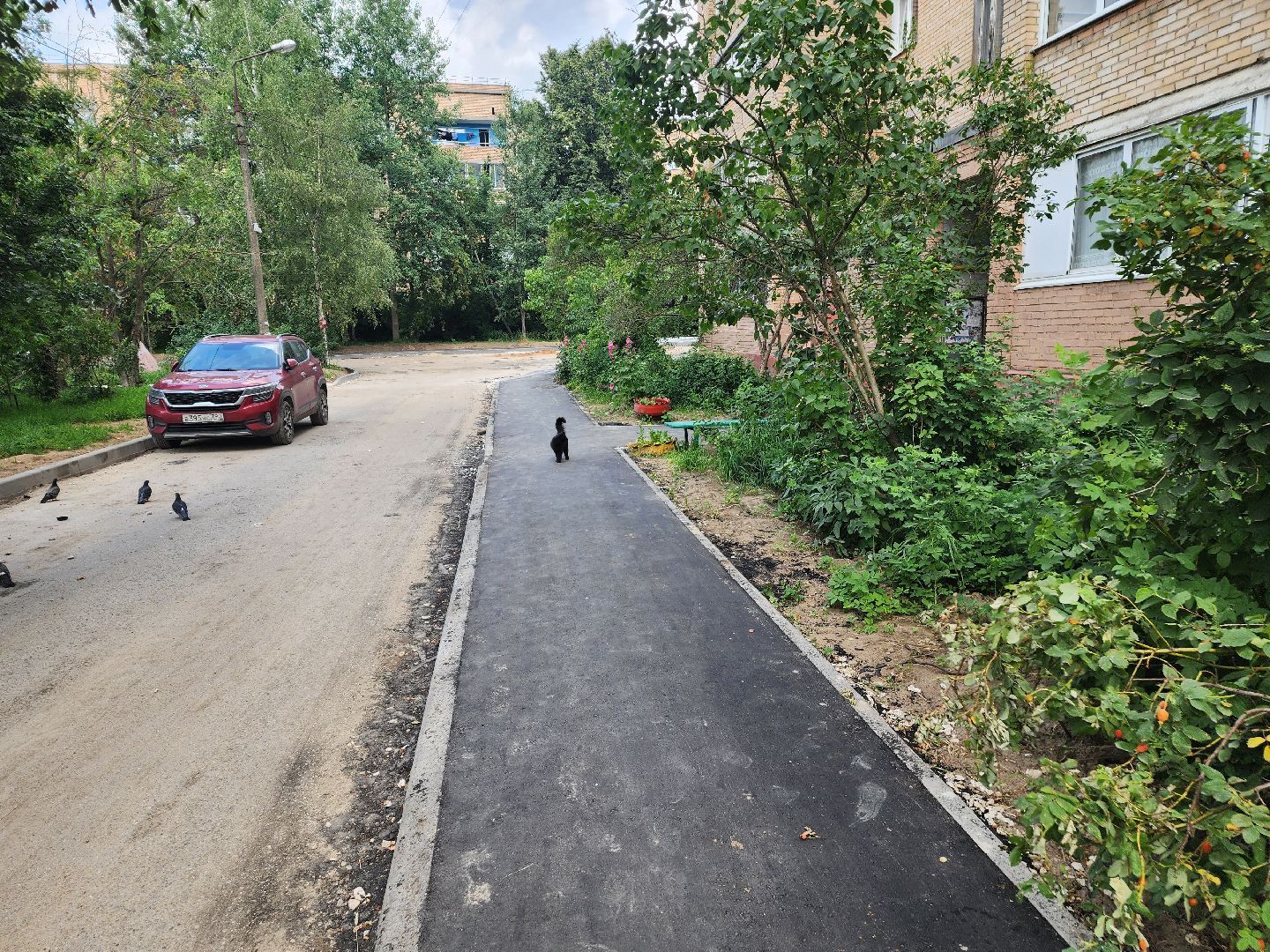 красноармейск, городской округ пушкинский, комплексное благоустройство, новые тротуары,