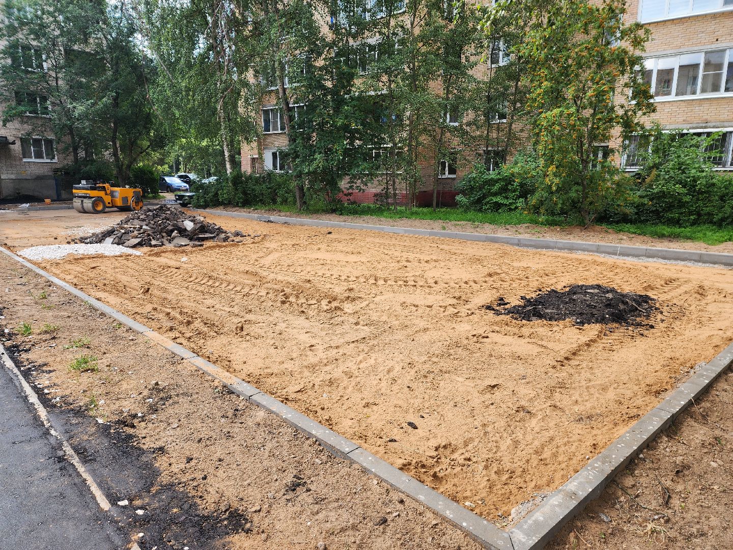 красноармейск, городской округ пушкинский, комплексное благоустройство, новые тротуары,