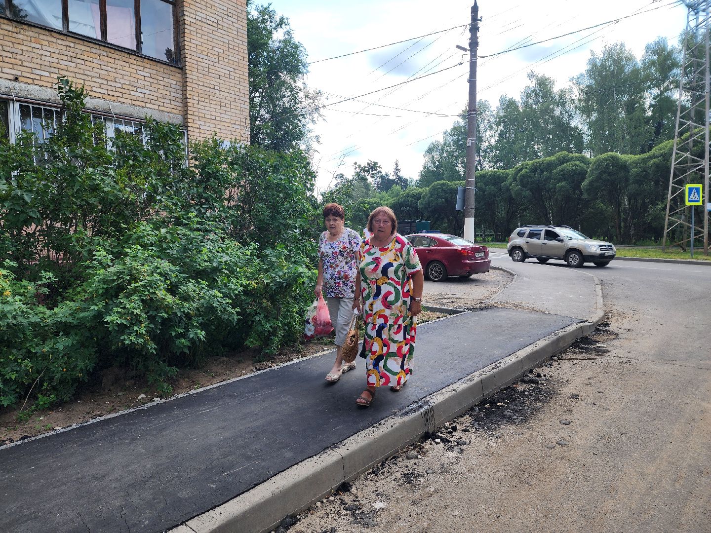 красноармейск, городской округ пушкинский, комплексное благоустройство, новые тротуары,