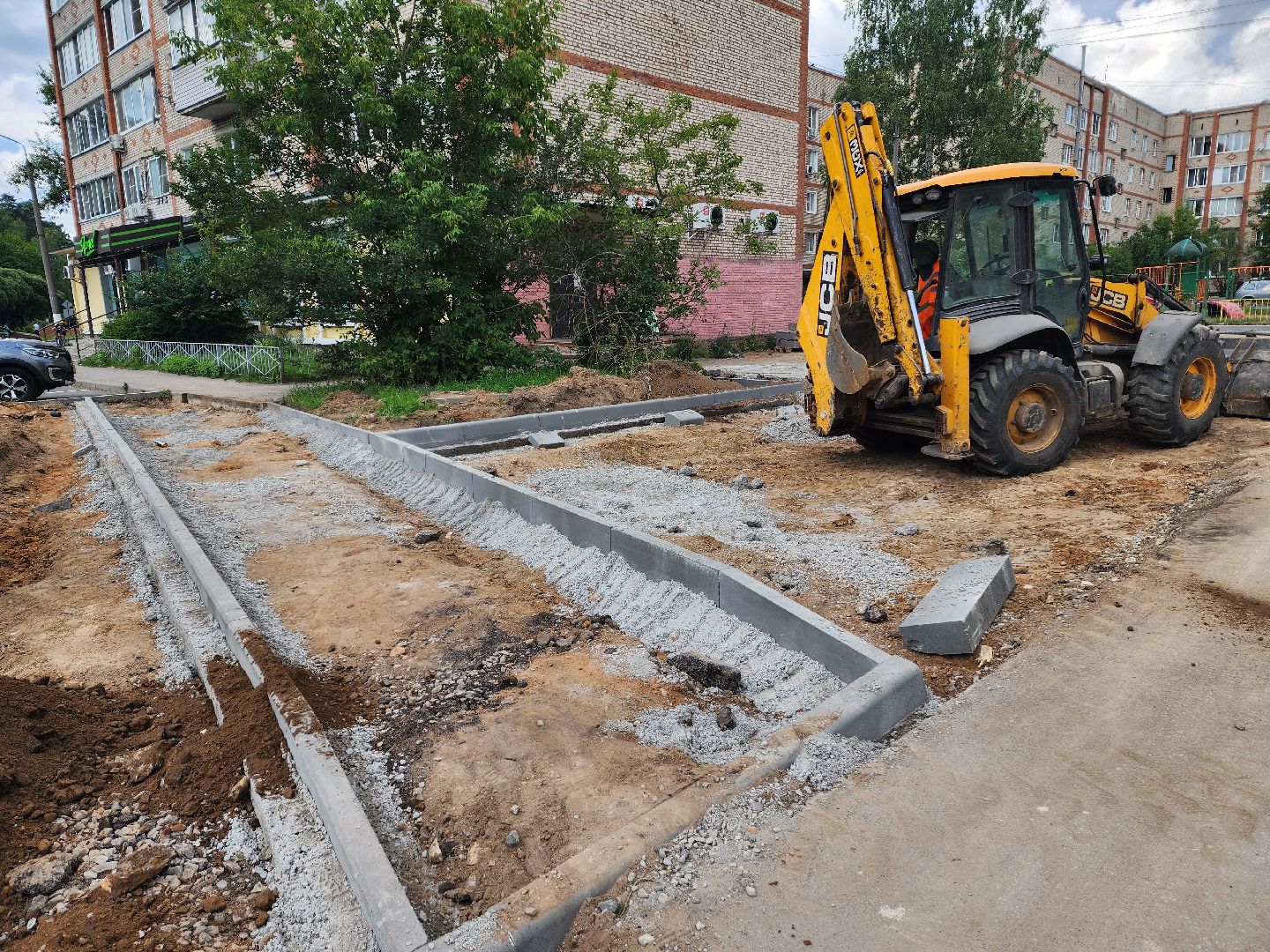 красноармейск, городской округ пушкинский, комплексное благоустройство, новые тротуары,