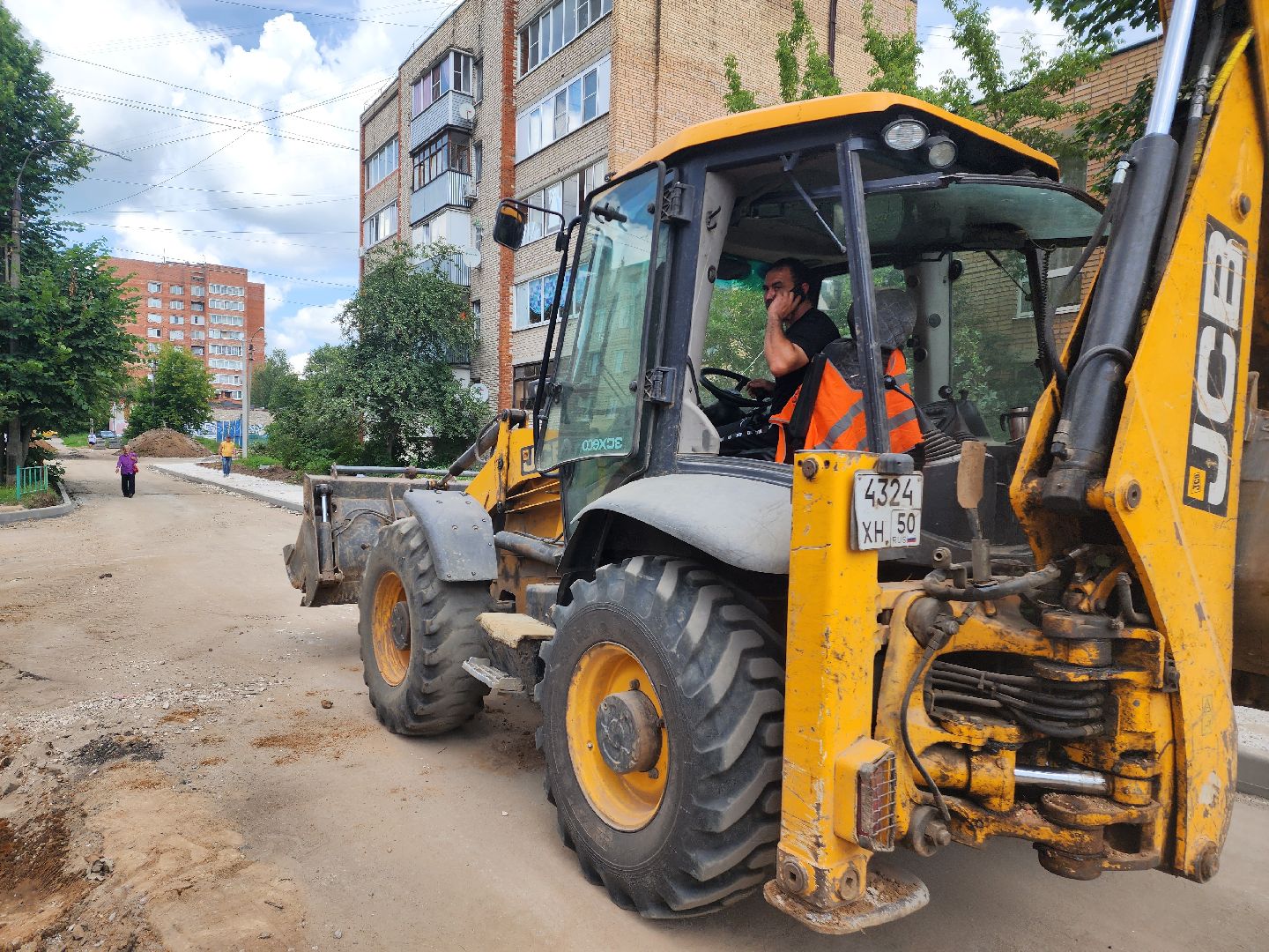 красноармейск, городской округ пушкинский, комплексное благоустройство, новые тротуары,